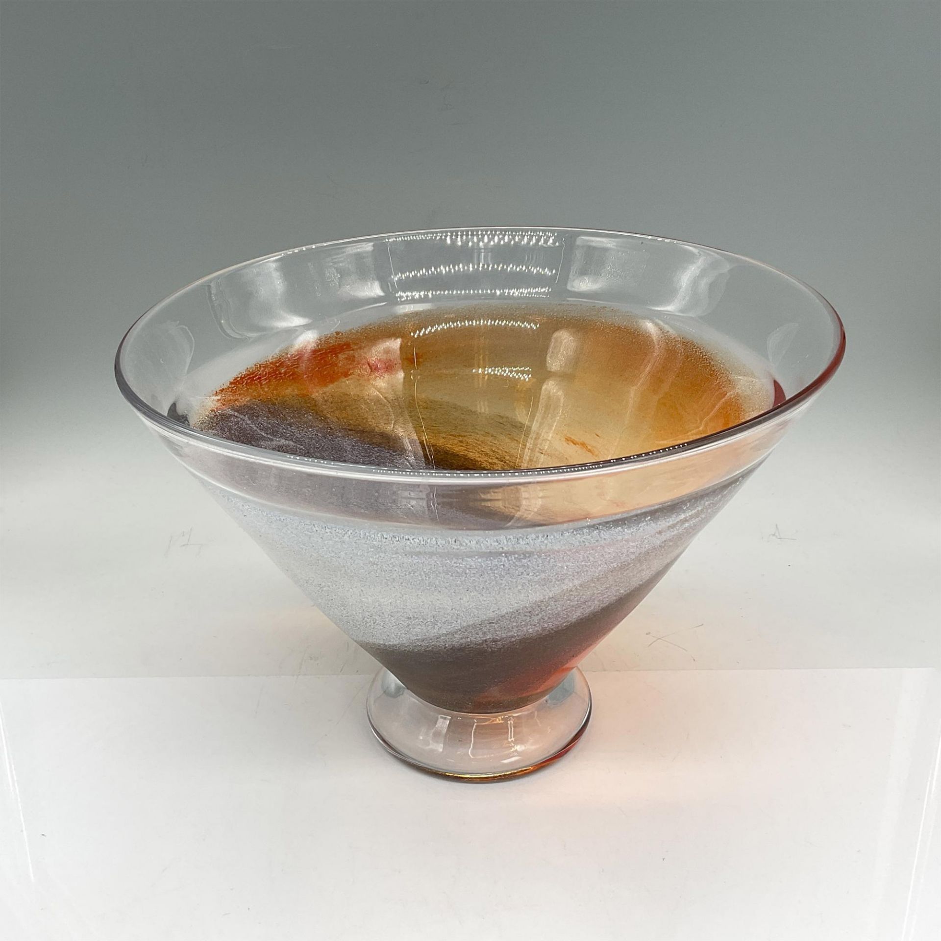 Kosta Boda Glass Twister Bowl - Image 2 of 3