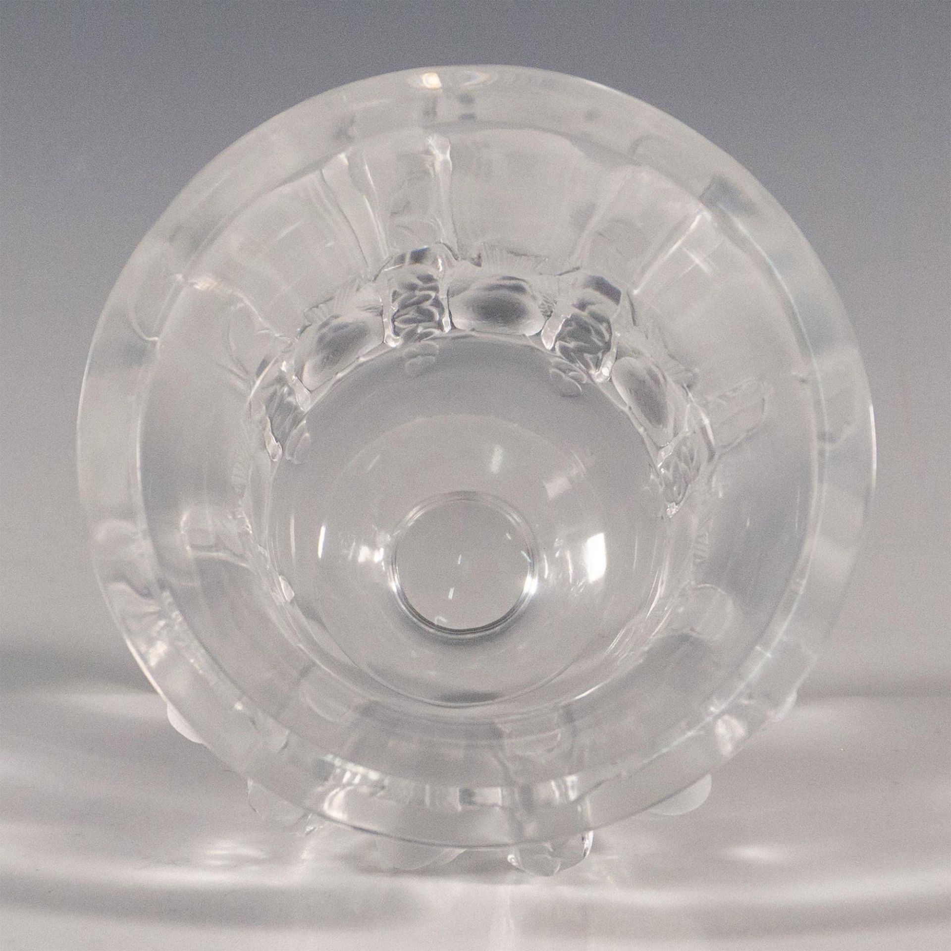 Lalique French Crystal Vase, Dampierre - Bild 2 aus 3
