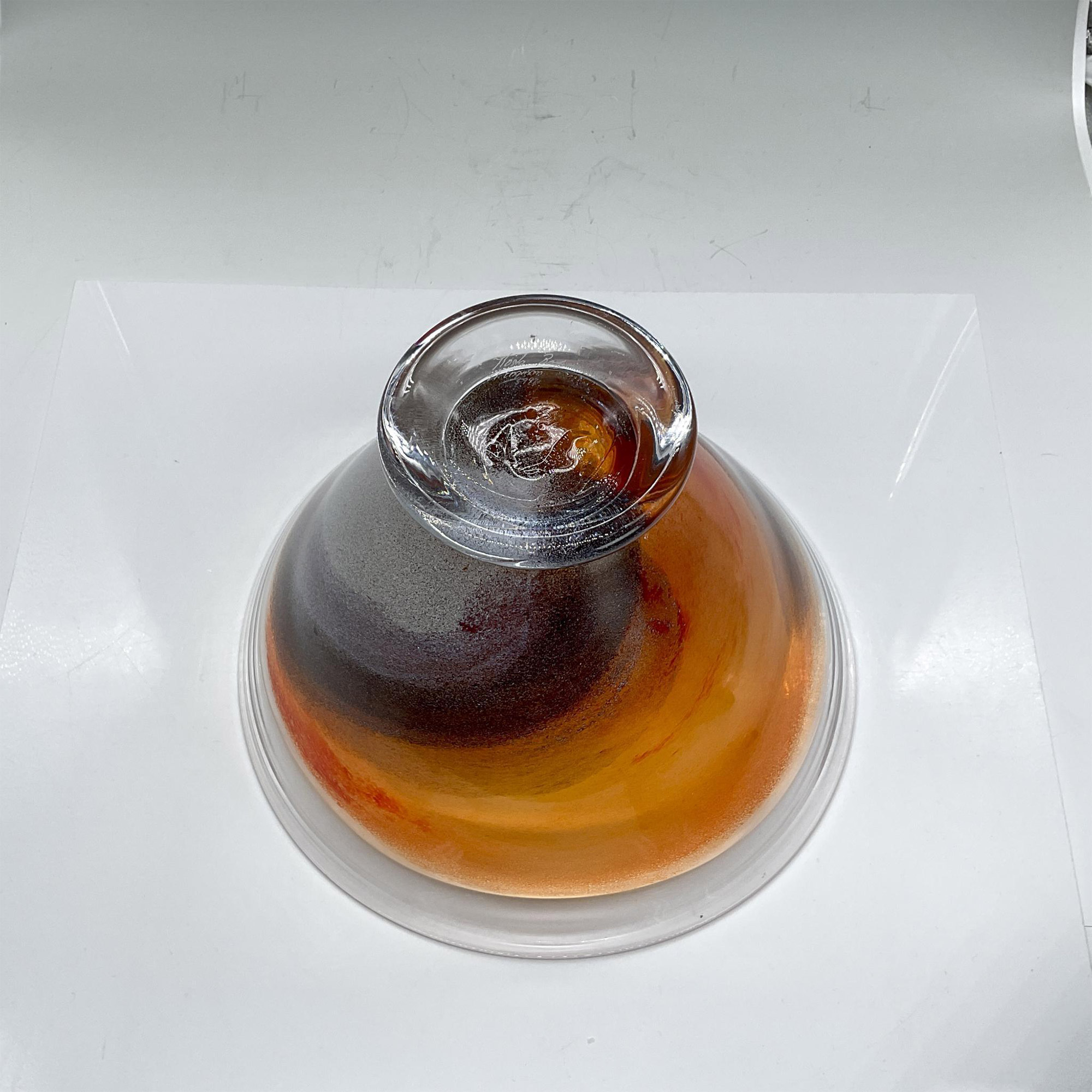Kosta Boda Glass Twister Bowl - Image 3 of 3