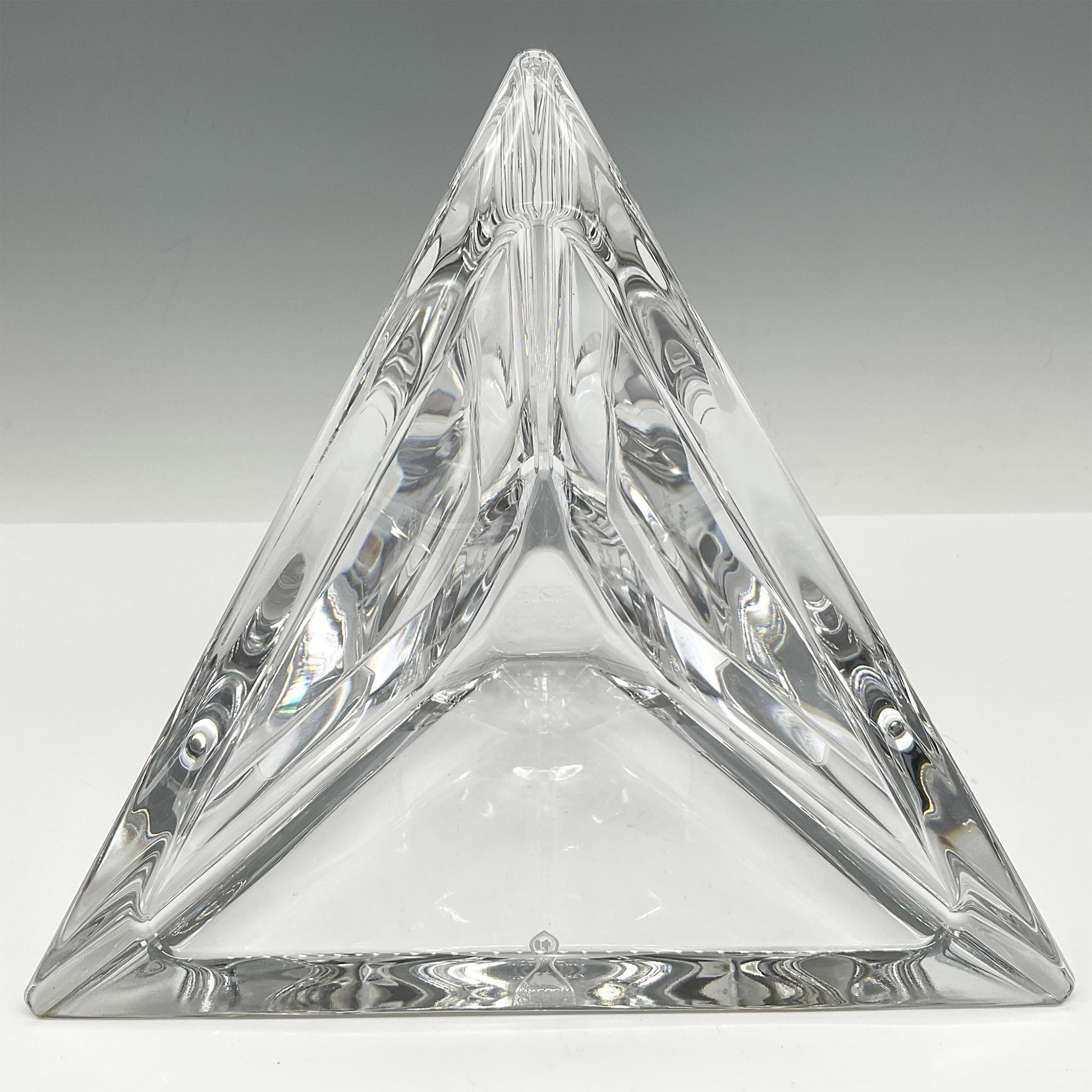 Orrefors Crystal Triangle Bowl - Image 3 of 4