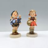2pc Goebel Hummel Figurines, School Girl & Home From Market