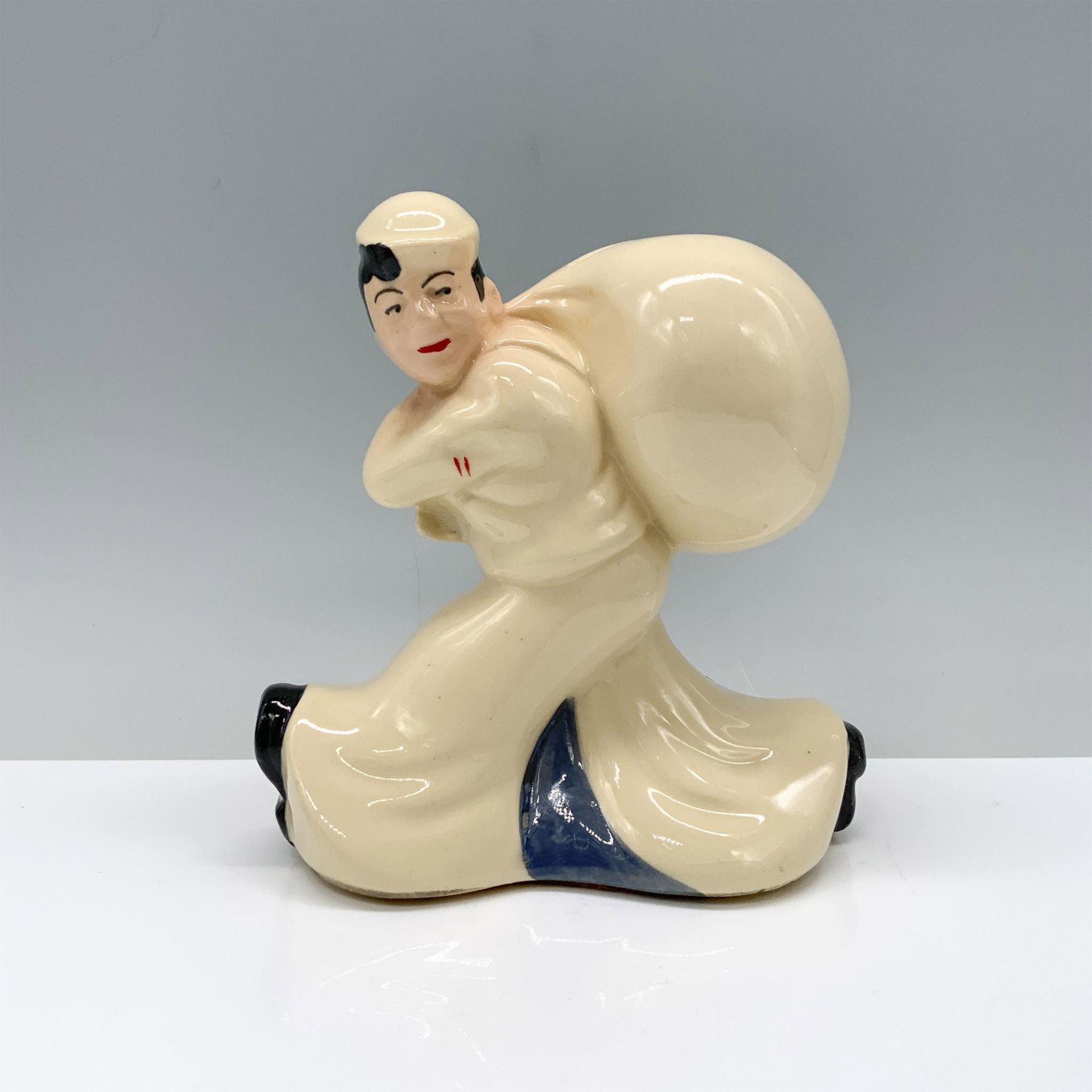 McCoy Ceramic Coin Bank, The Seamans Bank for Saving