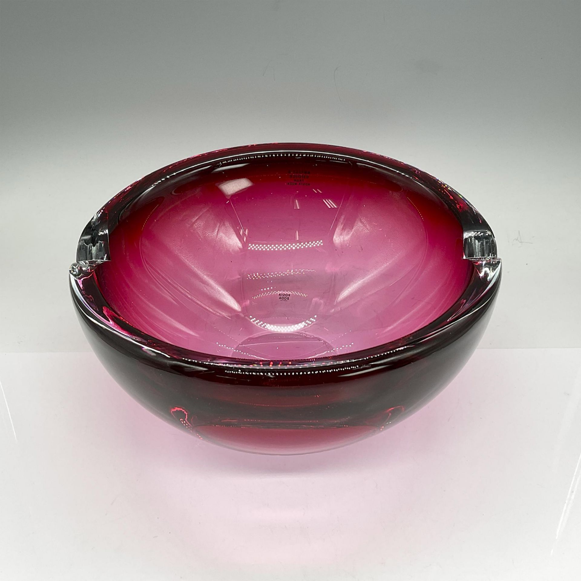Kosta Boda Cranberry Glass Bowl - Bild 2 aus 3