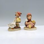 2pc Goebel Hummel Figurines, Chick Girl & Goose Girl