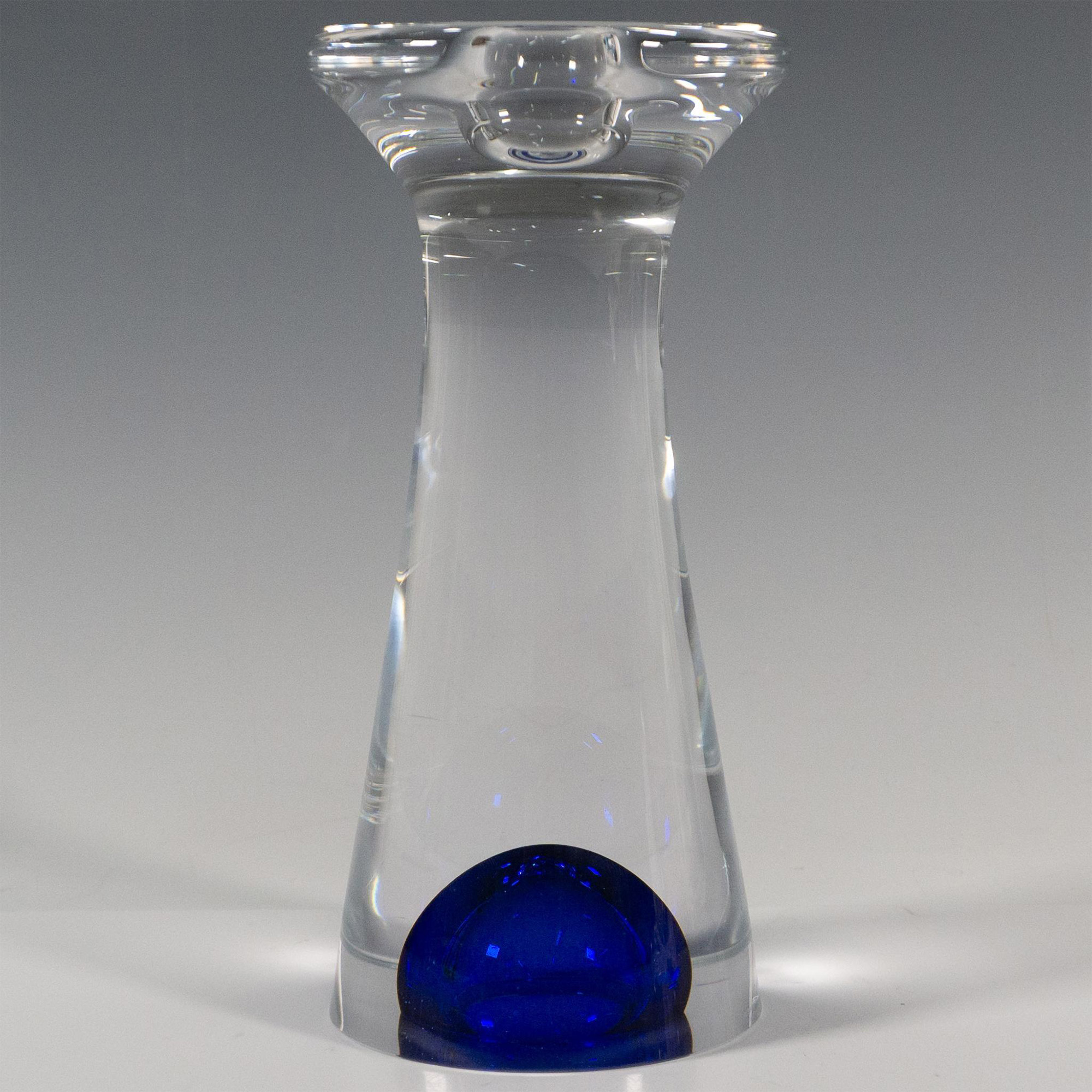 Kosta Boda by Goran Warff Glass Candlestick Holder, Zoom