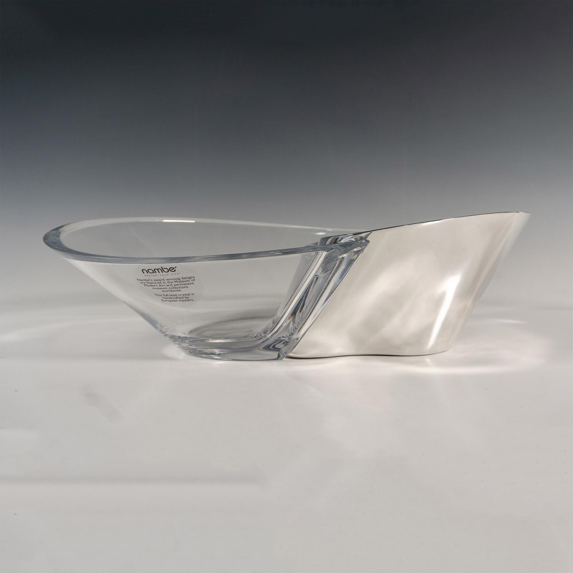 Pair of Nambe by Neil Cohen Chip and Dip Bowls, Butterfly - Image 4 of 6