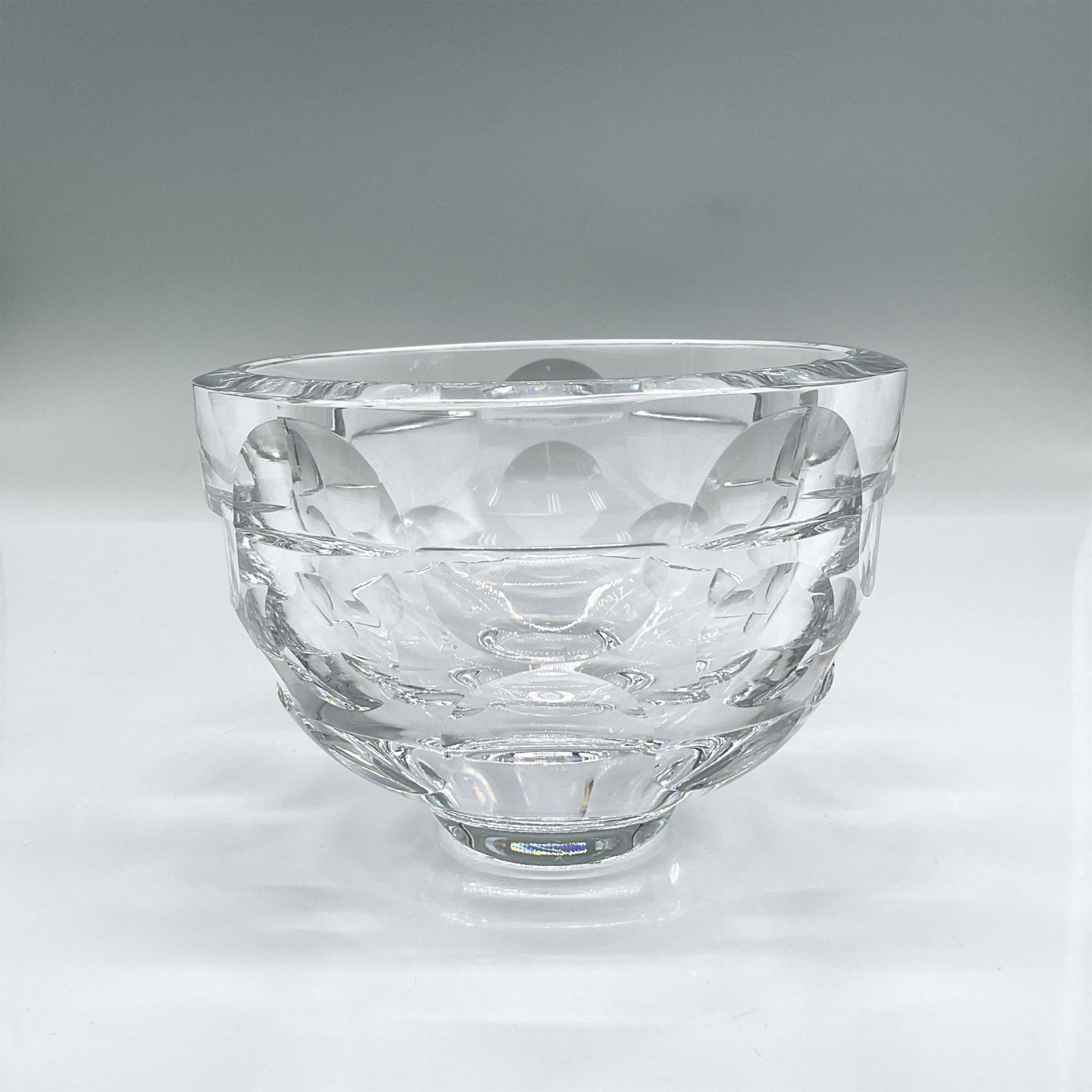 Orrefors Crystal Bowl, Swirl and Dots