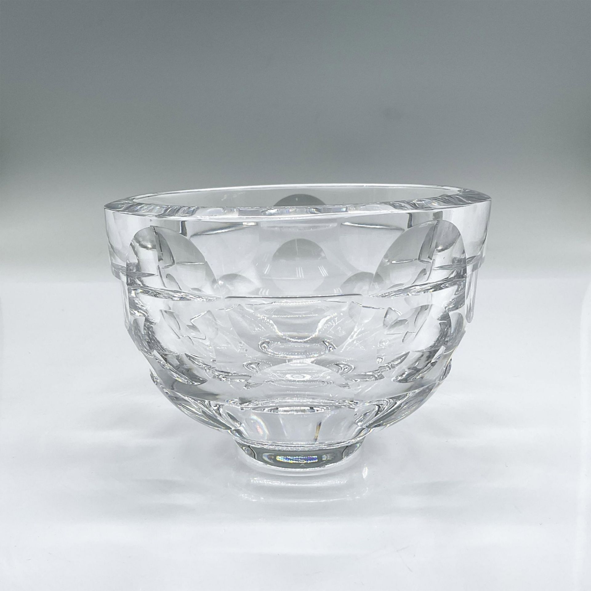 Orrefors Crystal Bowl, Swirl and Dots