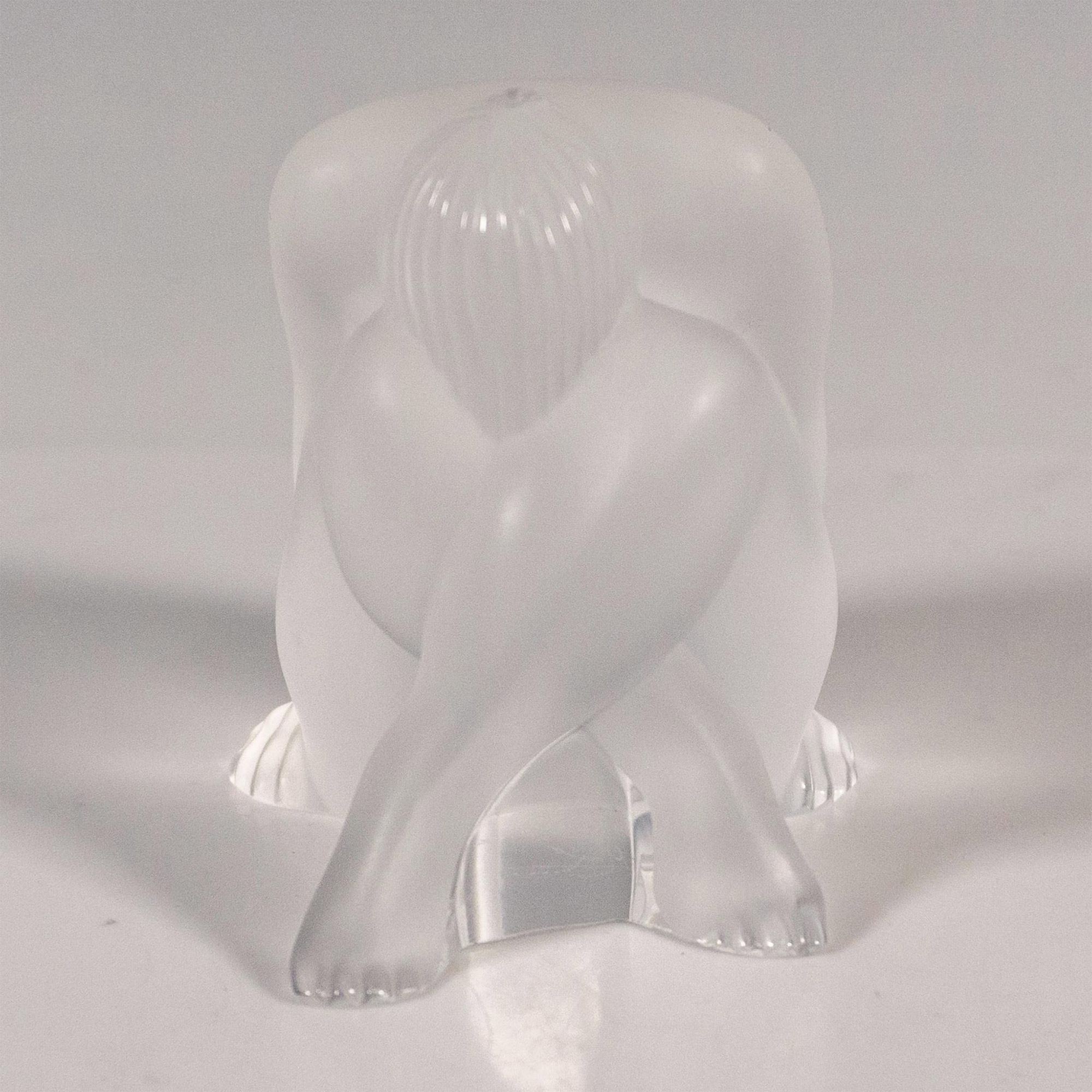 Lalique Crystal Figurine, Nu Assis