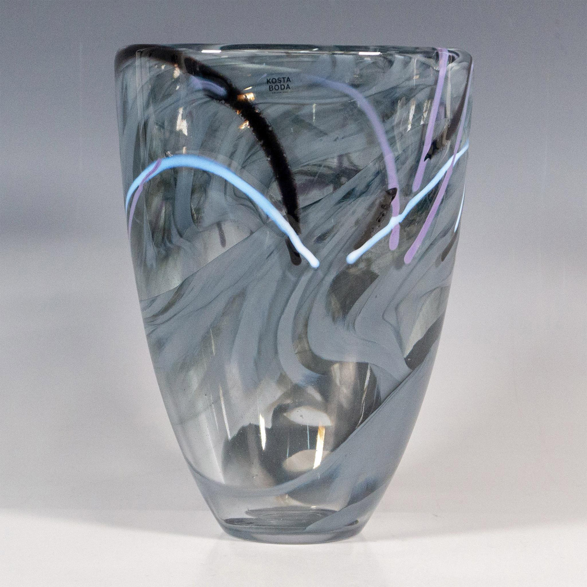 Kosta Boda by Anna Ehrner Glass Vase, Contrast - Image 2 of 5