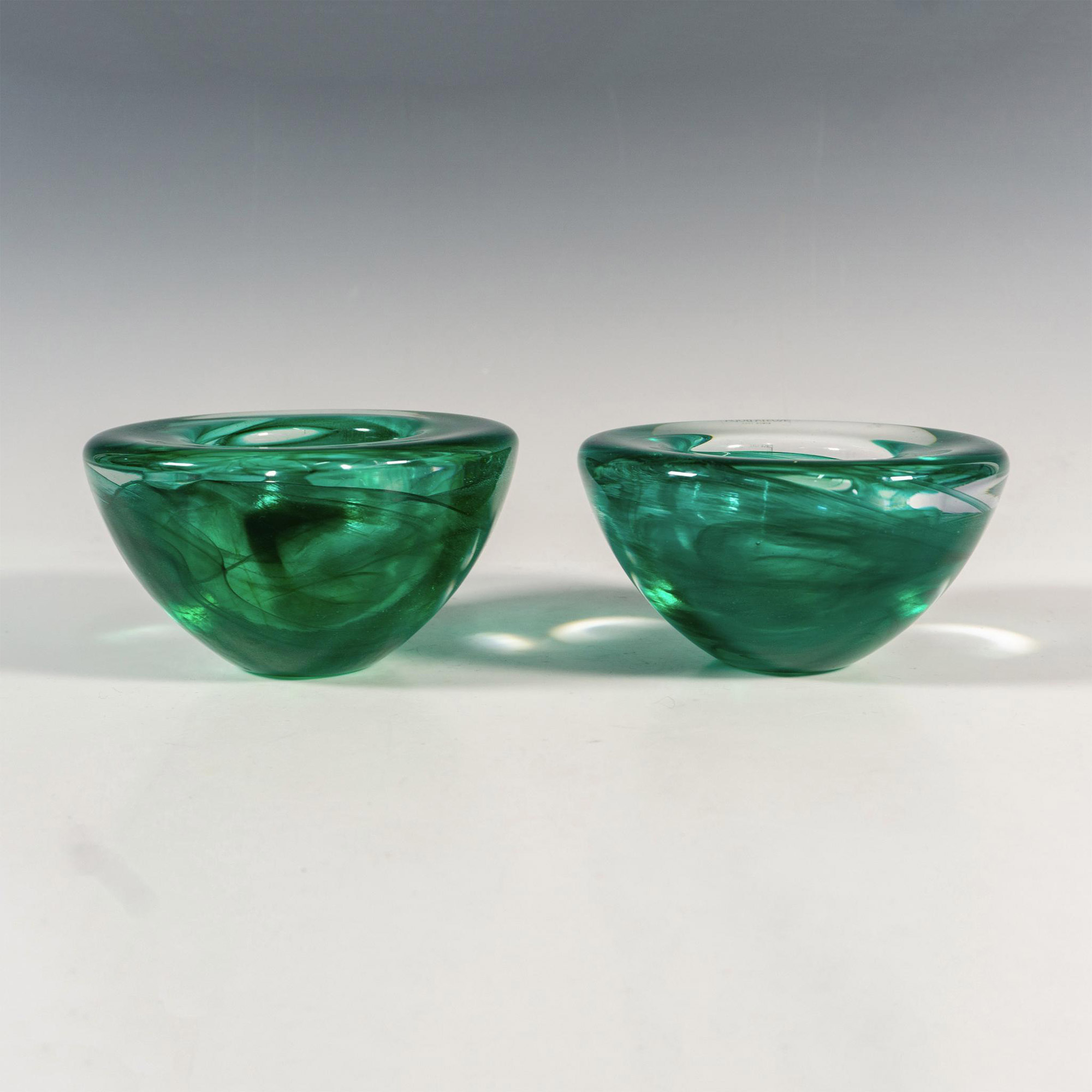 Pair of Kosta Boda by Anna Ehrner Candle Holders, Atoll - Image 3 of 7