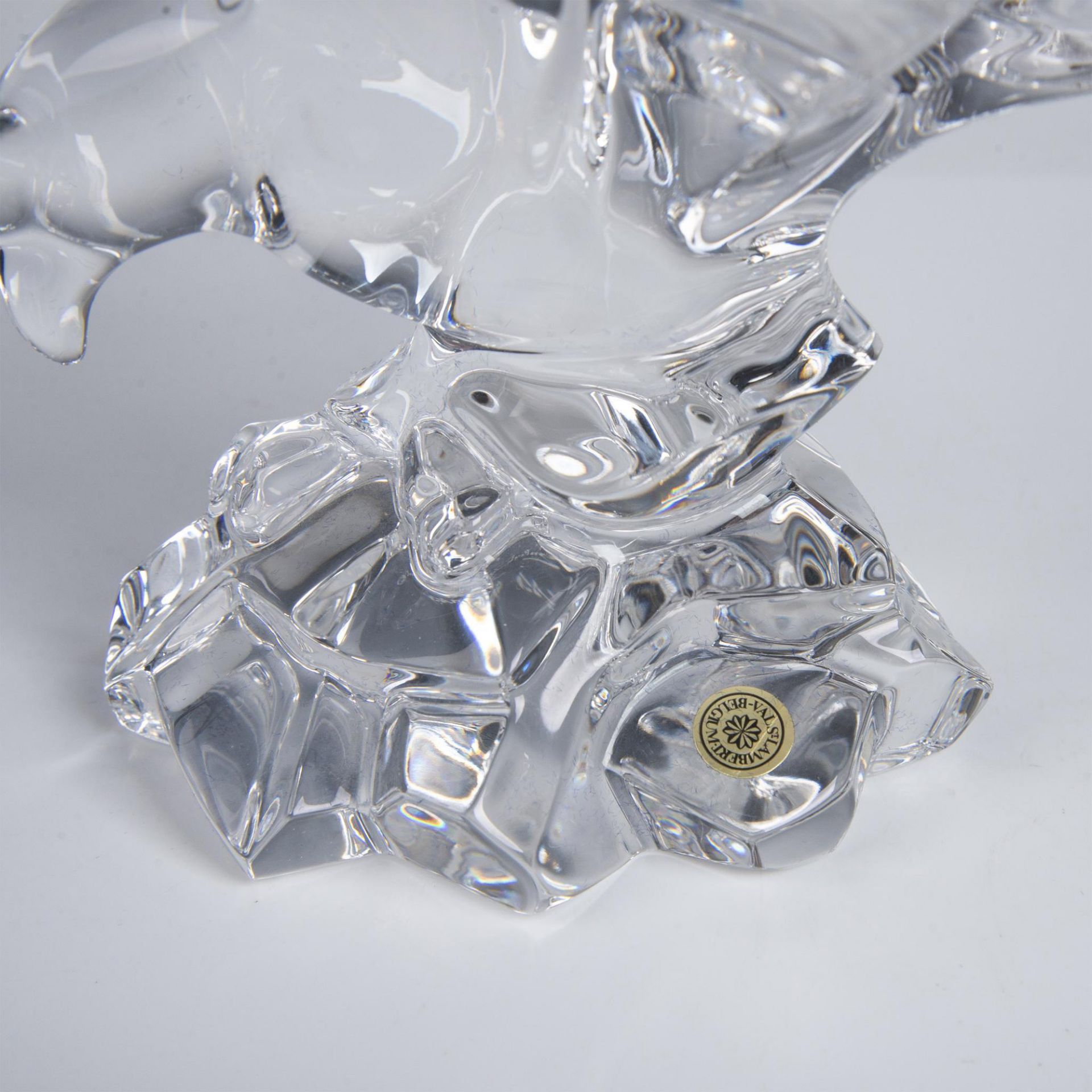 Val Saint Lambert Crystal Eagle Figurine - Image 4 of 6