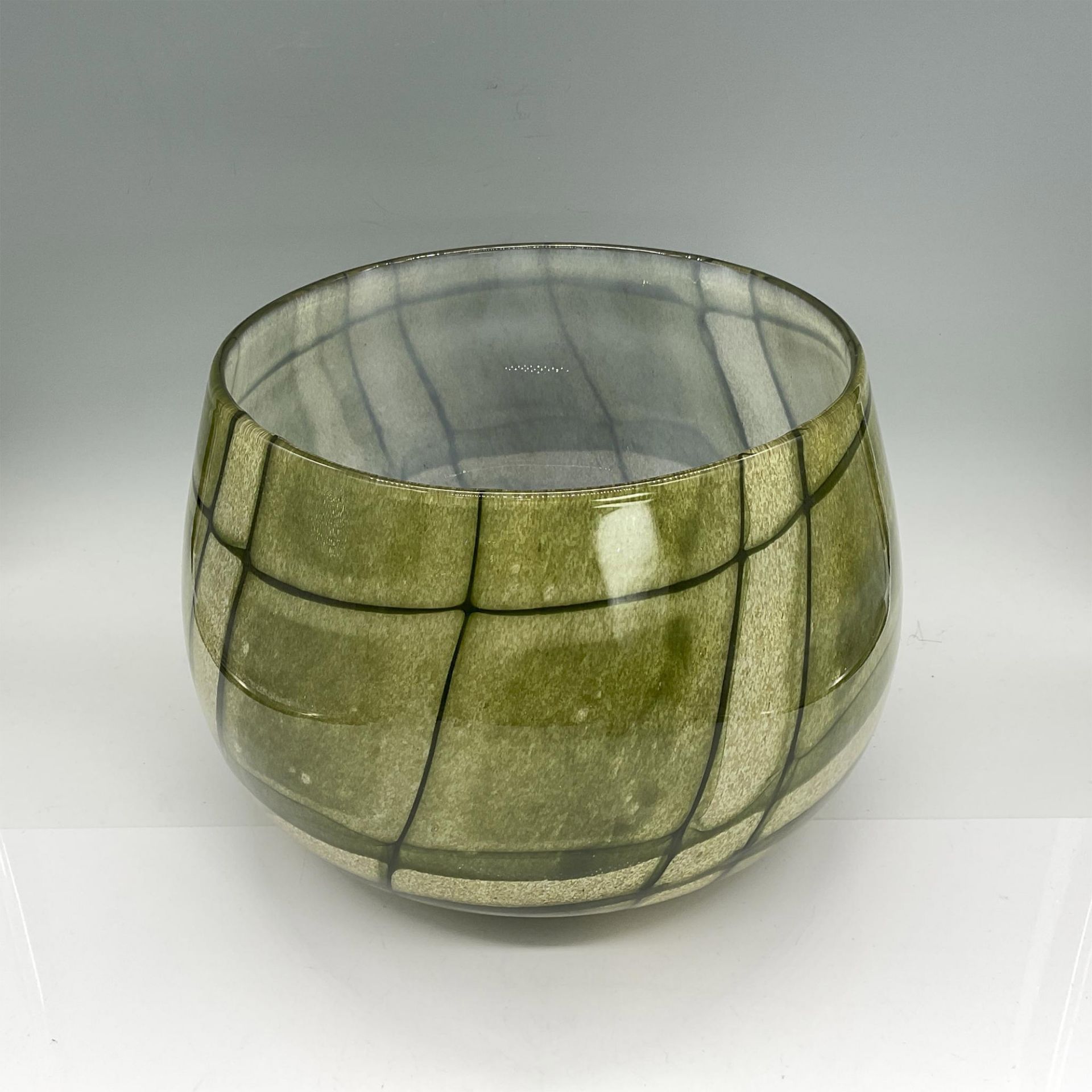 Kosta Boda Glass Bowl, Sage Green - Image 2 of 3