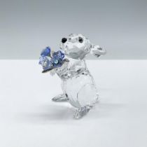 Swarovski Crystal Figurine, Rabbit with Forget Me Nots