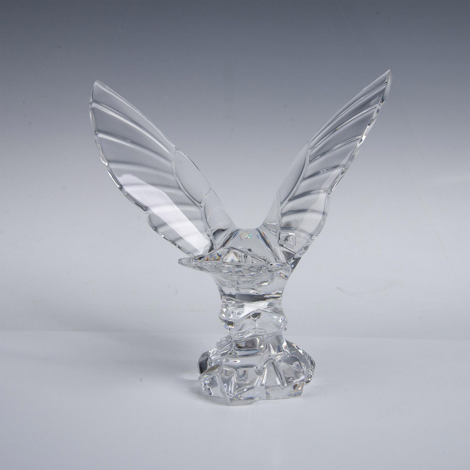 Val Saint Lambert Crystal Eagle Figurine - Image 5 of 6