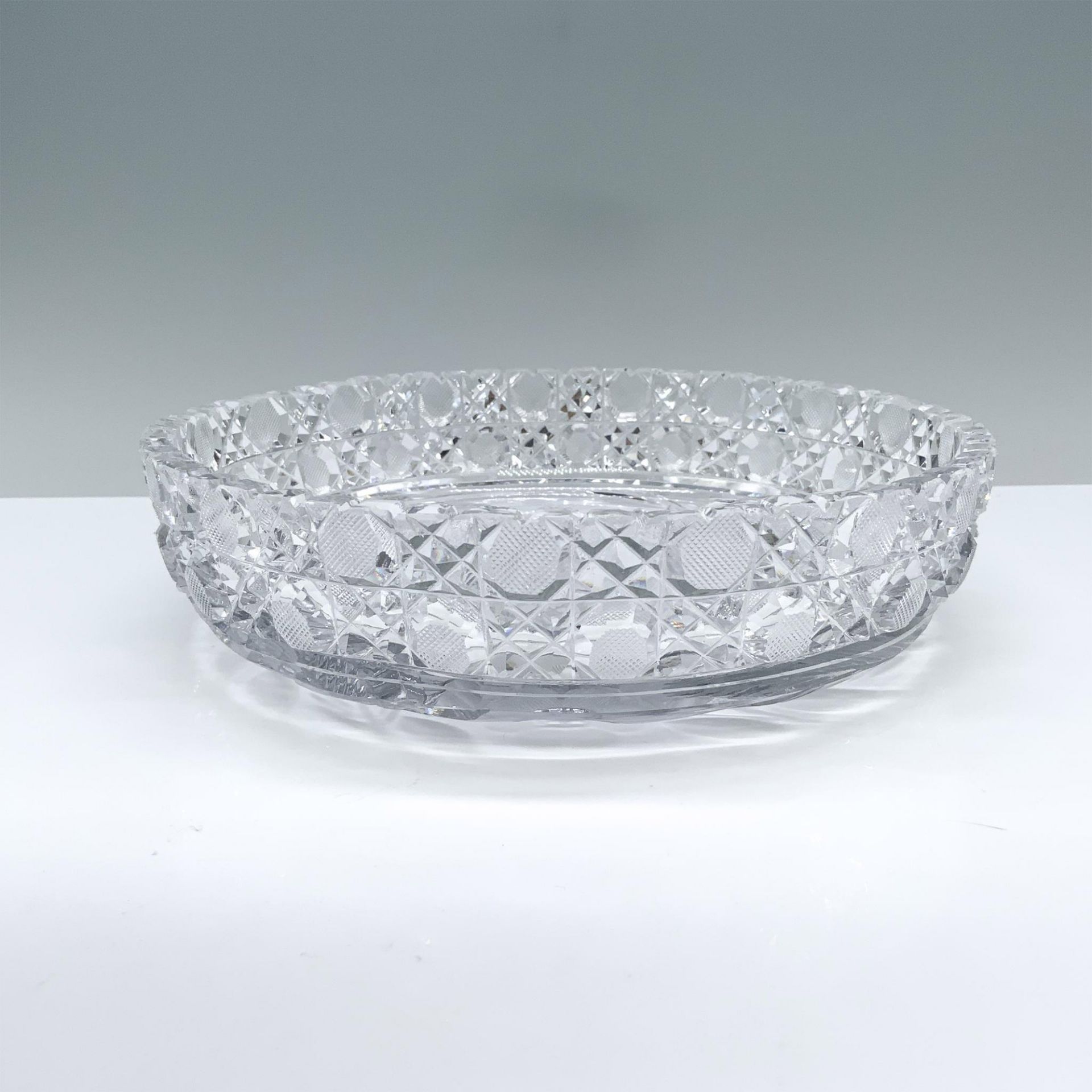 Crystal Floral Themed Serving Bowl