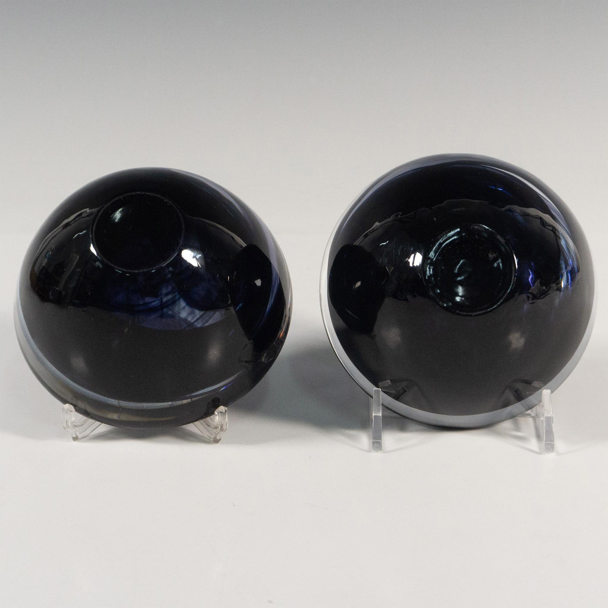 Pair of Kosta Boda by Anna Ehrner Candle Holders, Atoll - Image 2 of 3