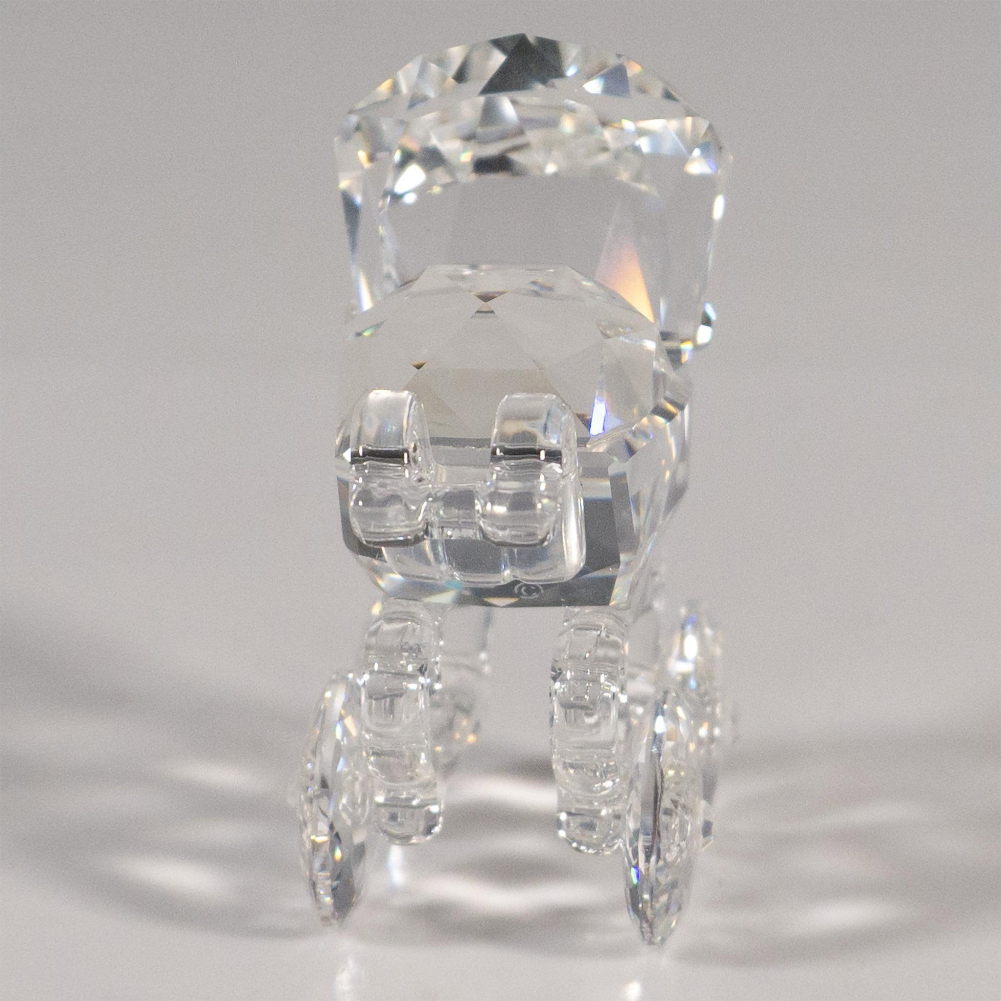 Swarovski Silver Crystal Figurine, Baby Carriage - Image 3 of 6