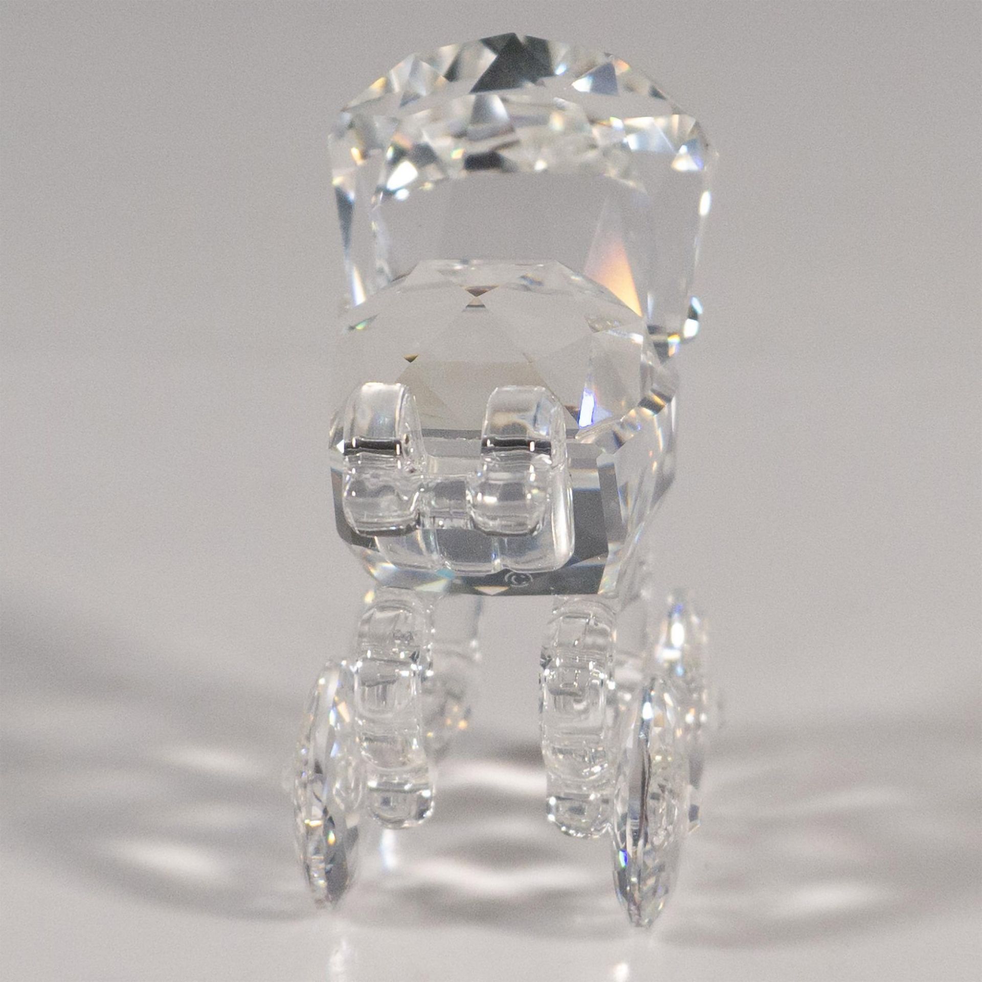 Swarovski Silver Crystal Figurine, Baby Carriage - Bild 3 aus 6