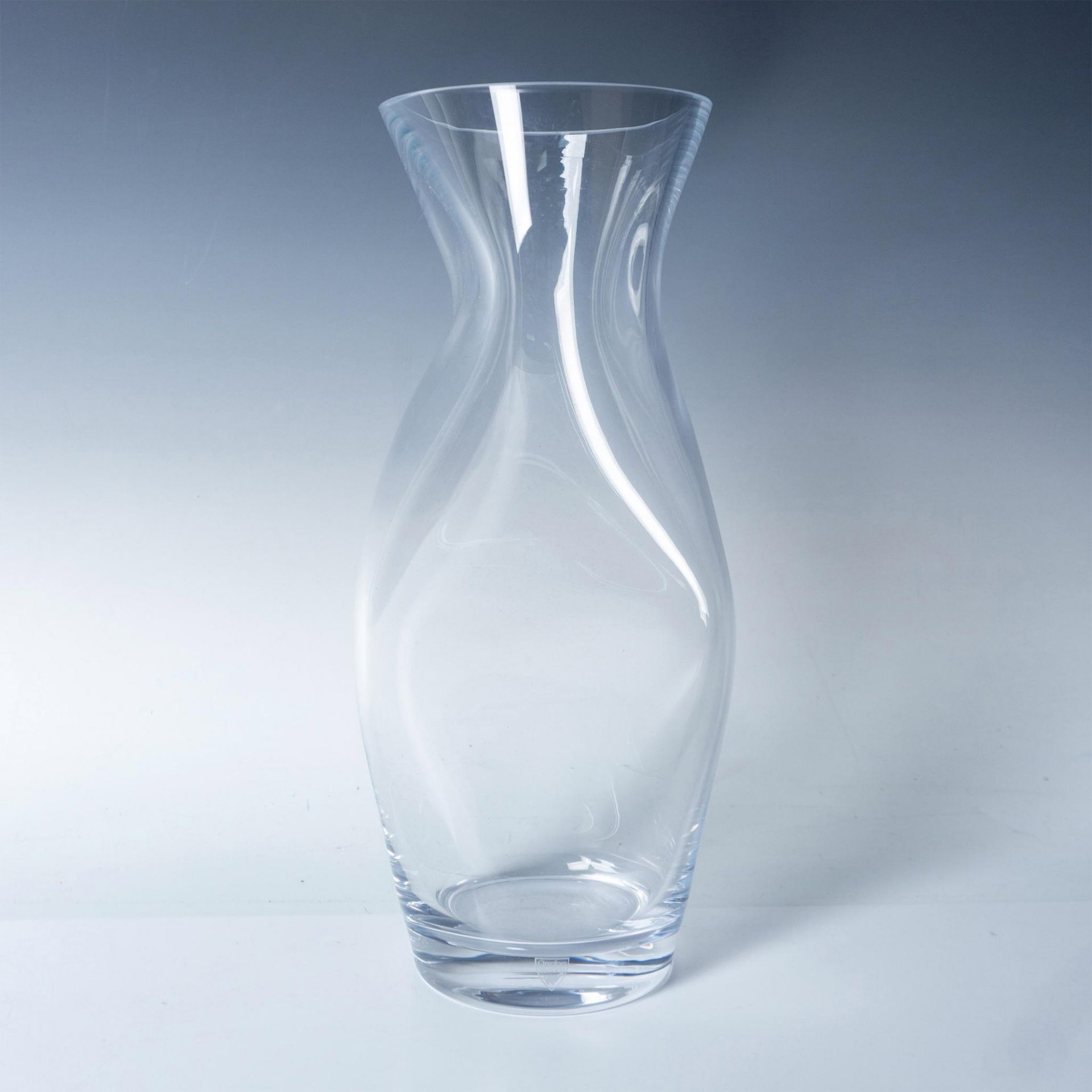 Orrefors Clear Crystal Vase, Squeeze Pattern - Image 2 of 5