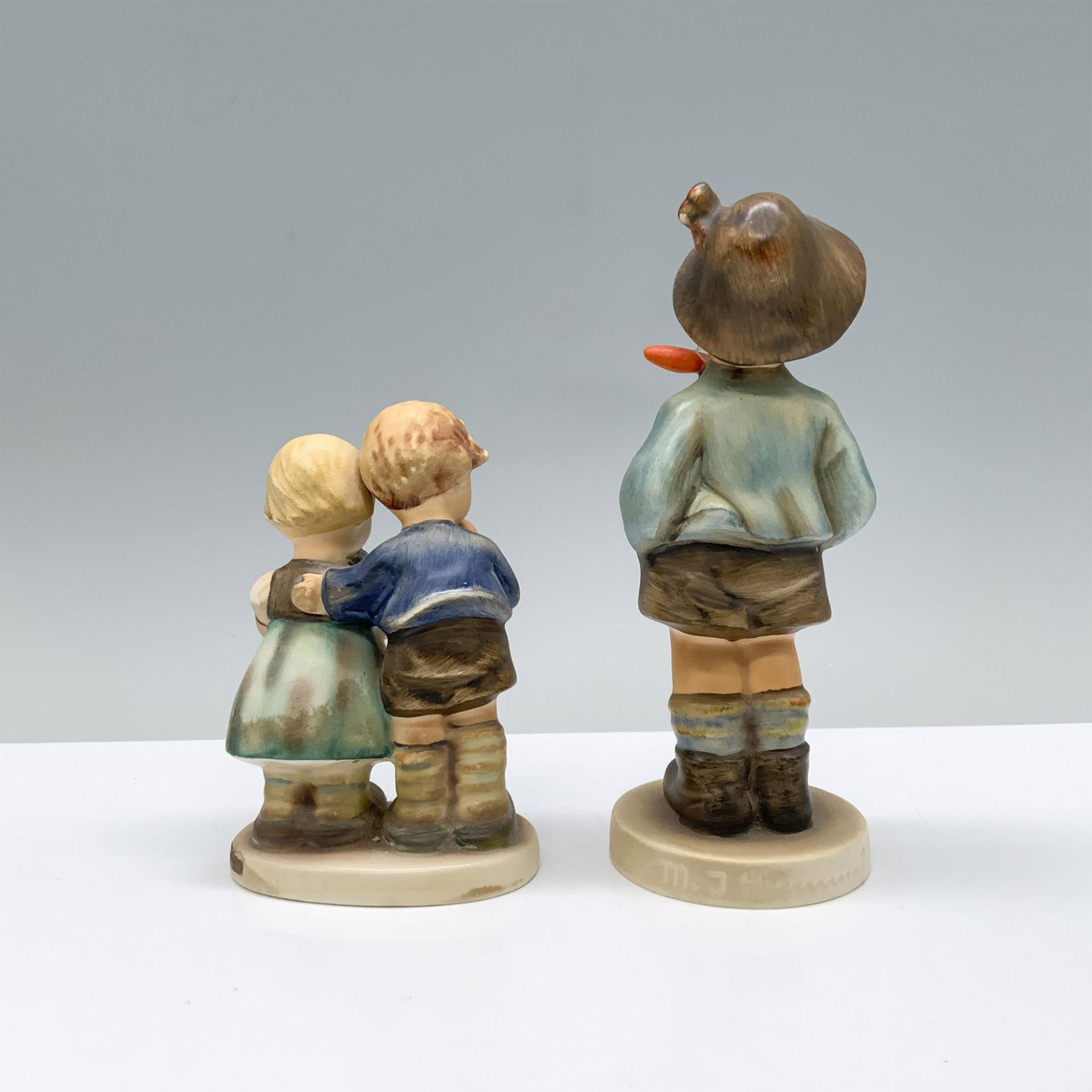 2pc Goebel Hummel Figurines, We Congratulate & Whistling Boy - Image 2 of 3