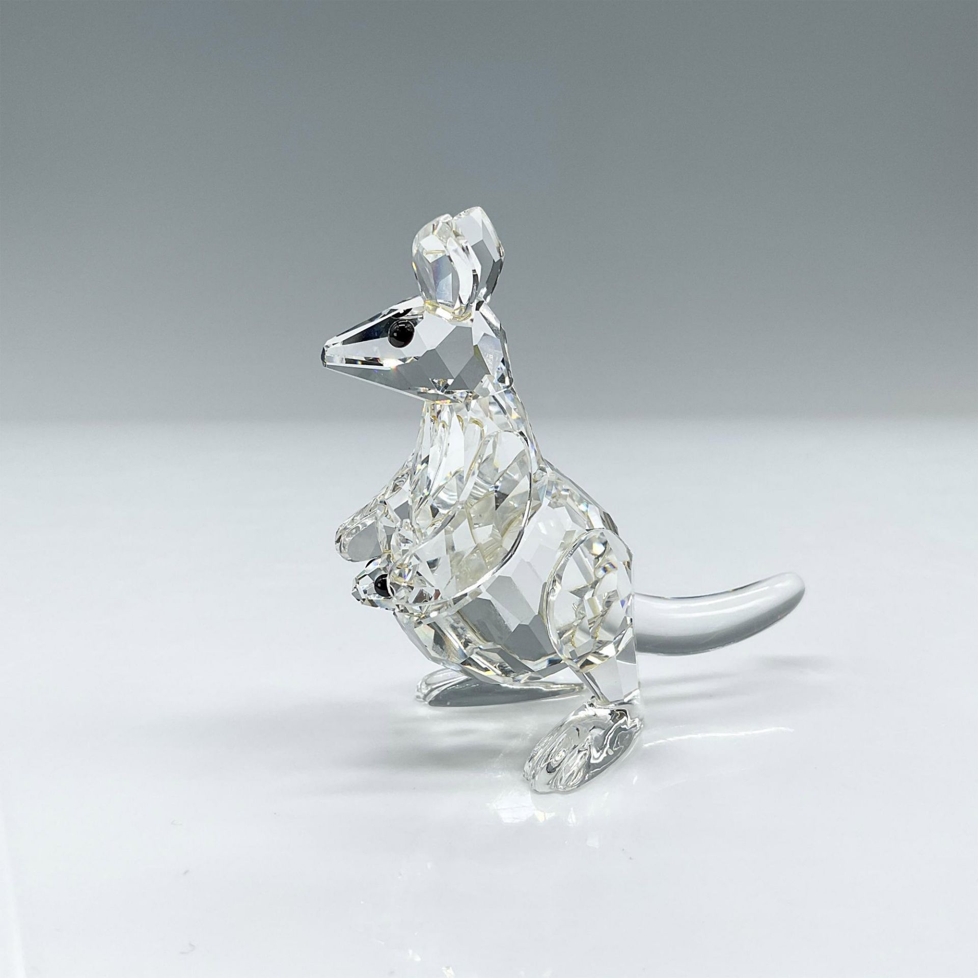 Swarovski Silver Crystal Figurine, Kangaroo with Baby Joey - Bild 2 aus 4