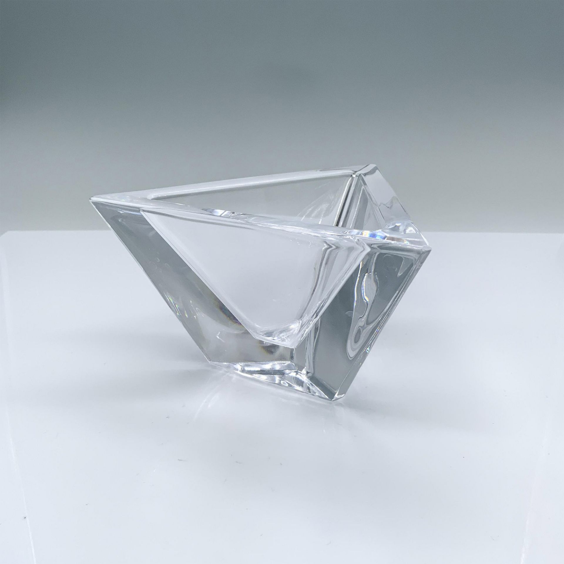 Orrefors Sweden Limited Edition Triangular Crystal Bowl - Bild 3 aus 4
