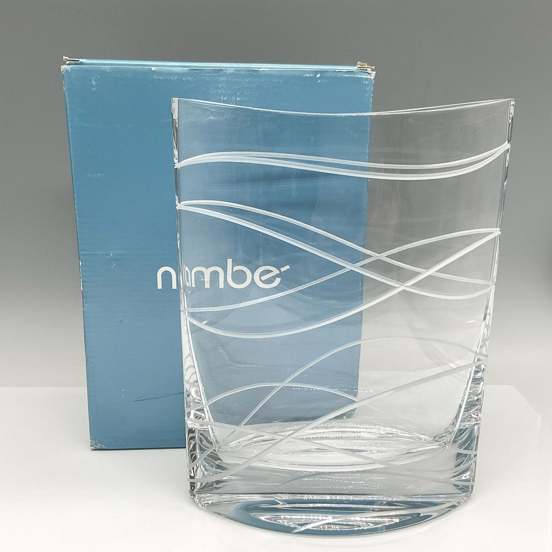 Nambe' Crystal Vase, Wave - Bild 4 aus 4