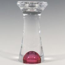 Kosta Boda by Goran Warff Glass Candlestick Holder, Zoom