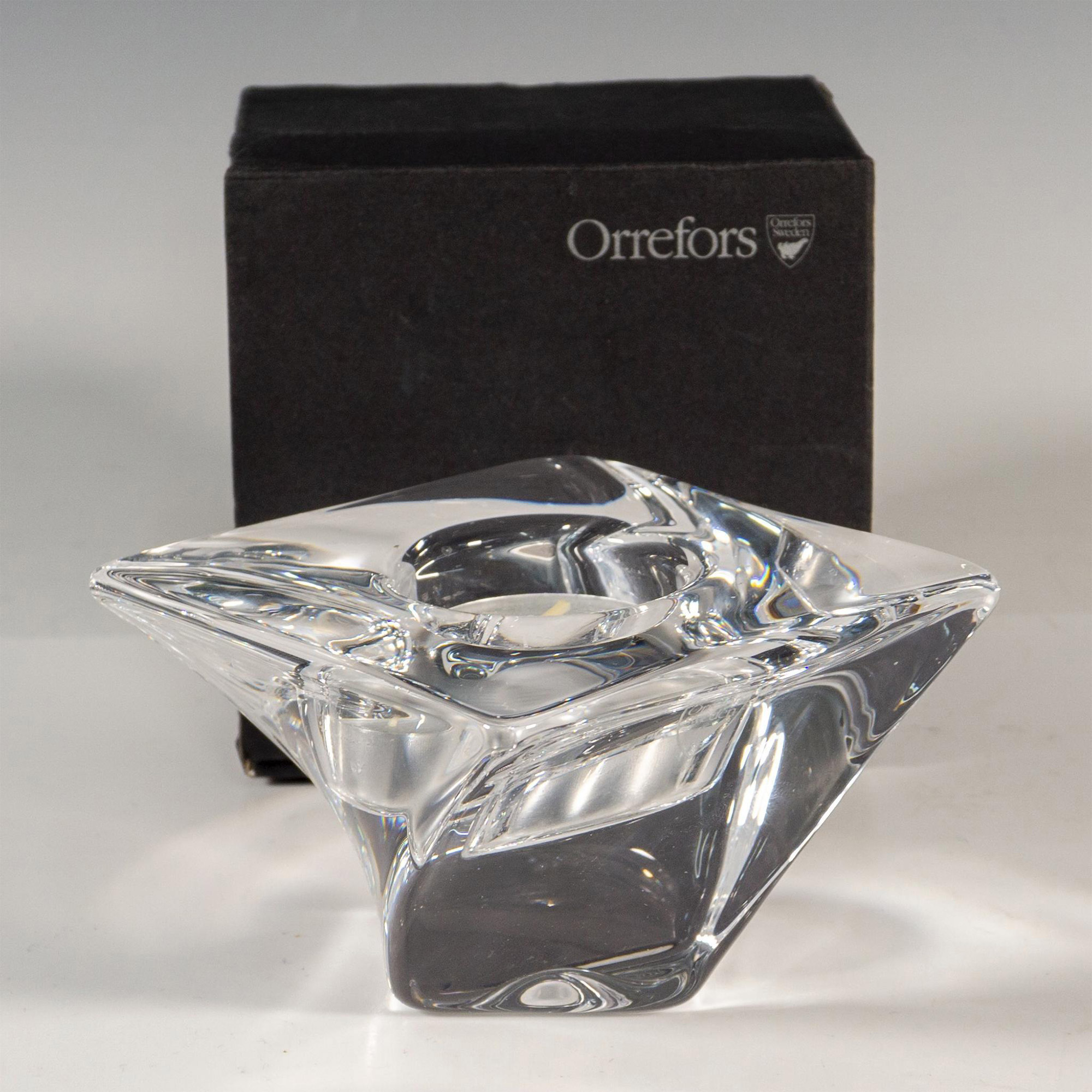 Orrefors by Jan Johansson Crystal Candle Holder, Tornado - Image 2 of 5