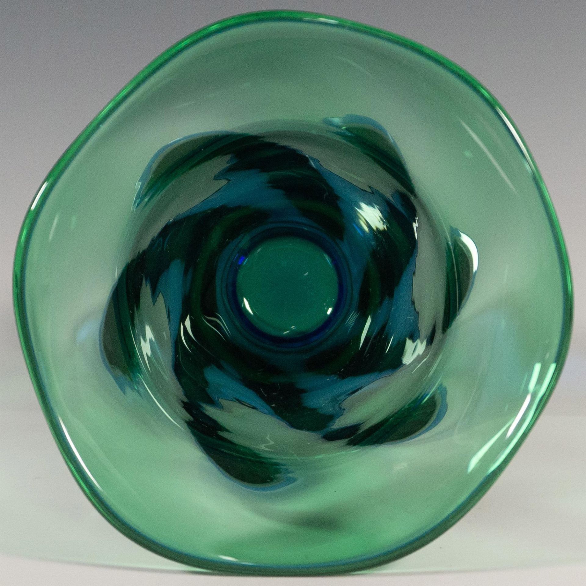 Orrefors by Erika Lagerbielke Glass Vase, Louise Blue Green - Bild 3 aus 3