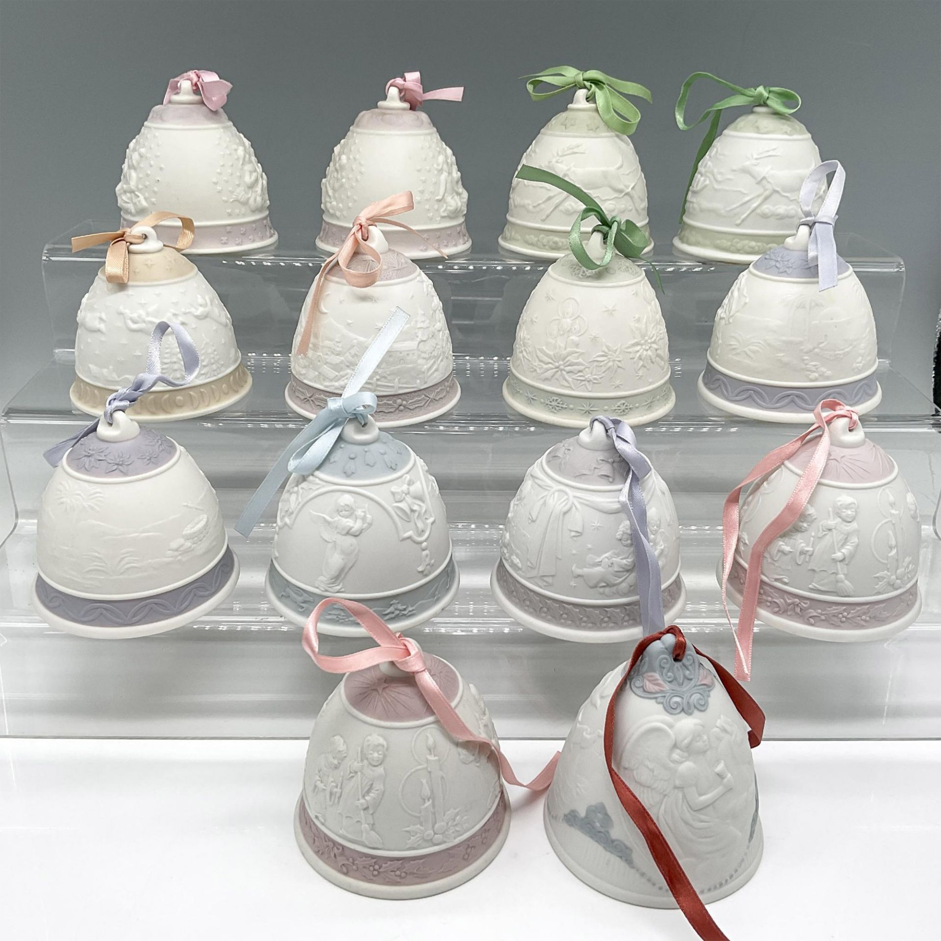 14pc Lladro Porcelain Annual Holiday Bell Ornaments - Image 2 of 3