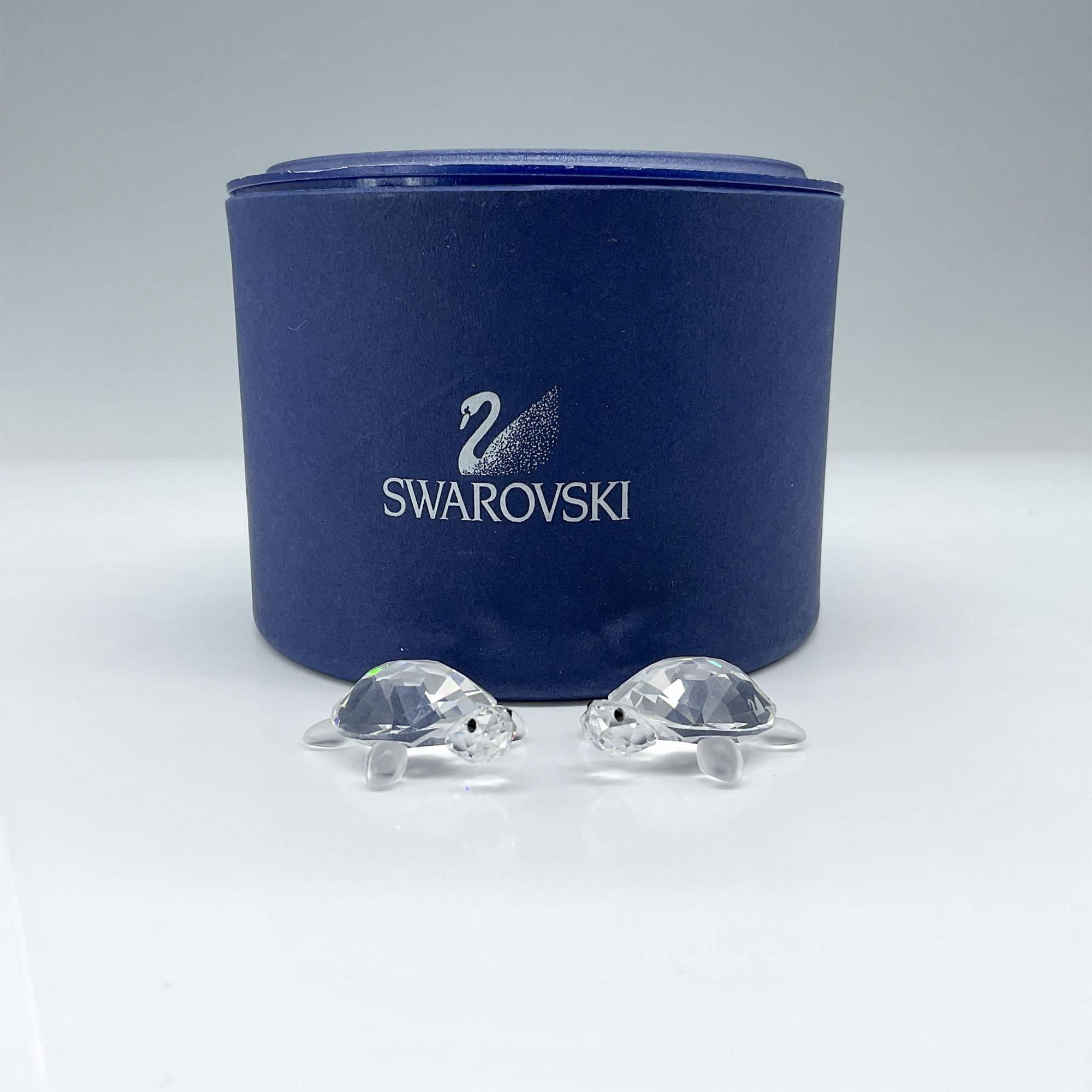 2pc Swarovski Crystal Figurines, Baby Tortoises - Bild 4 aus 4