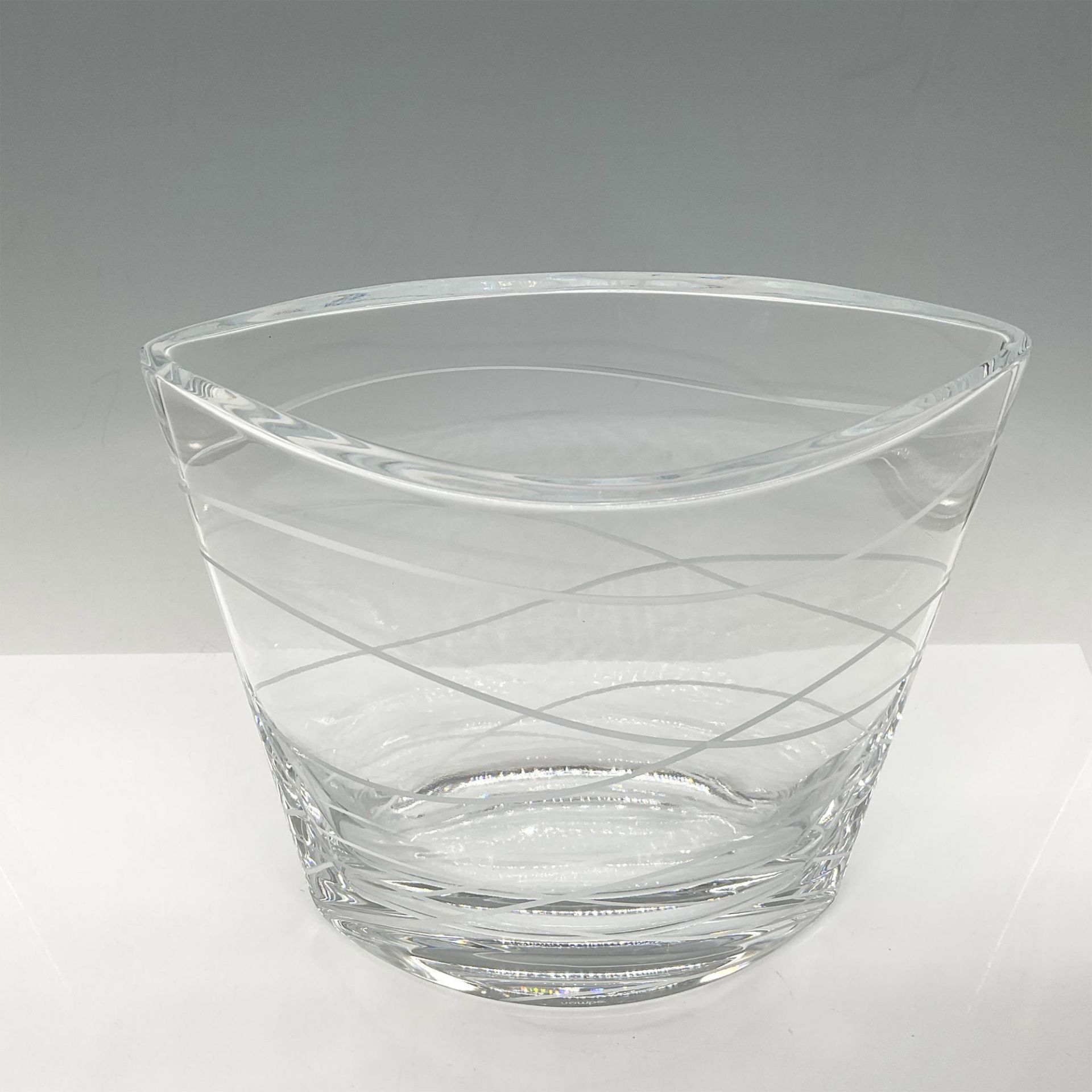 Nambe' Crystal Vase, Wave - Bild 2 aus 4