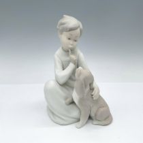 Boy with Dog 1014522 - Lladro Porcelain Figurine