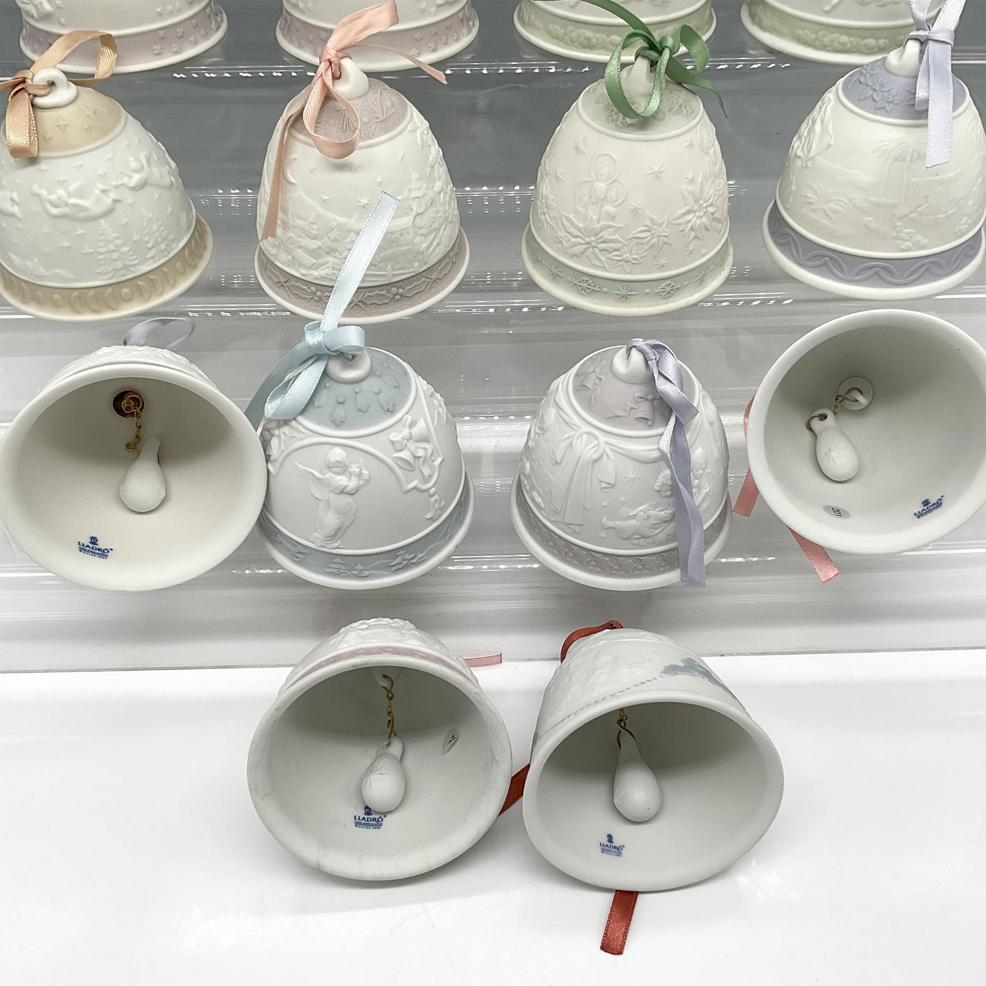 14pc Lladro Porcelain Annual Holiday Bell Ornaments - Image 3 of 3