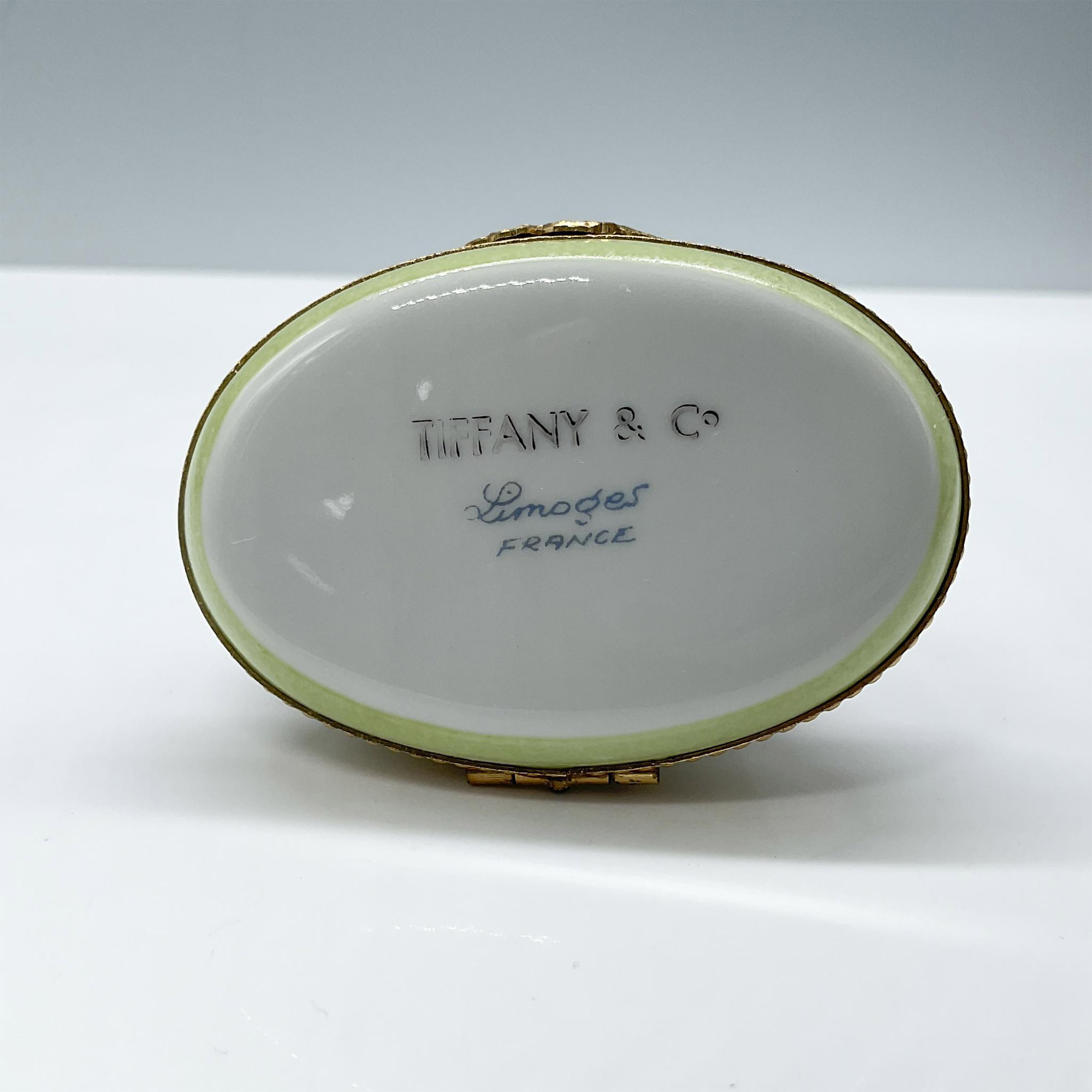 Tiffany & Co x Limoges France Treasure Box, Brown Cat - Image 4 of 4