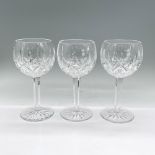 3pc Waterford Crystal Balloon Wine Glasses, Lismore