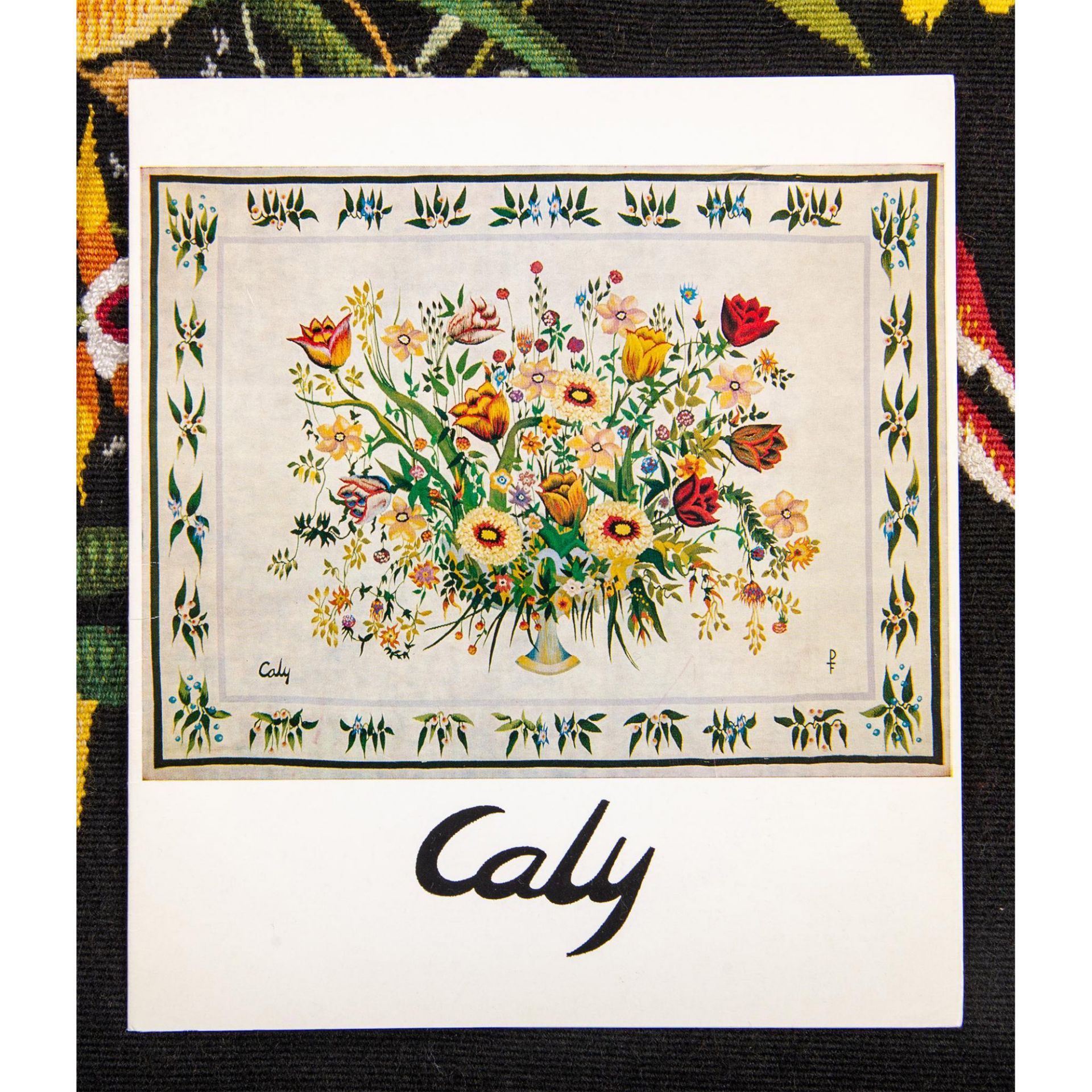 Caly Odette Aubusson Tapestry, A Voix Basse - Image 7 of 11