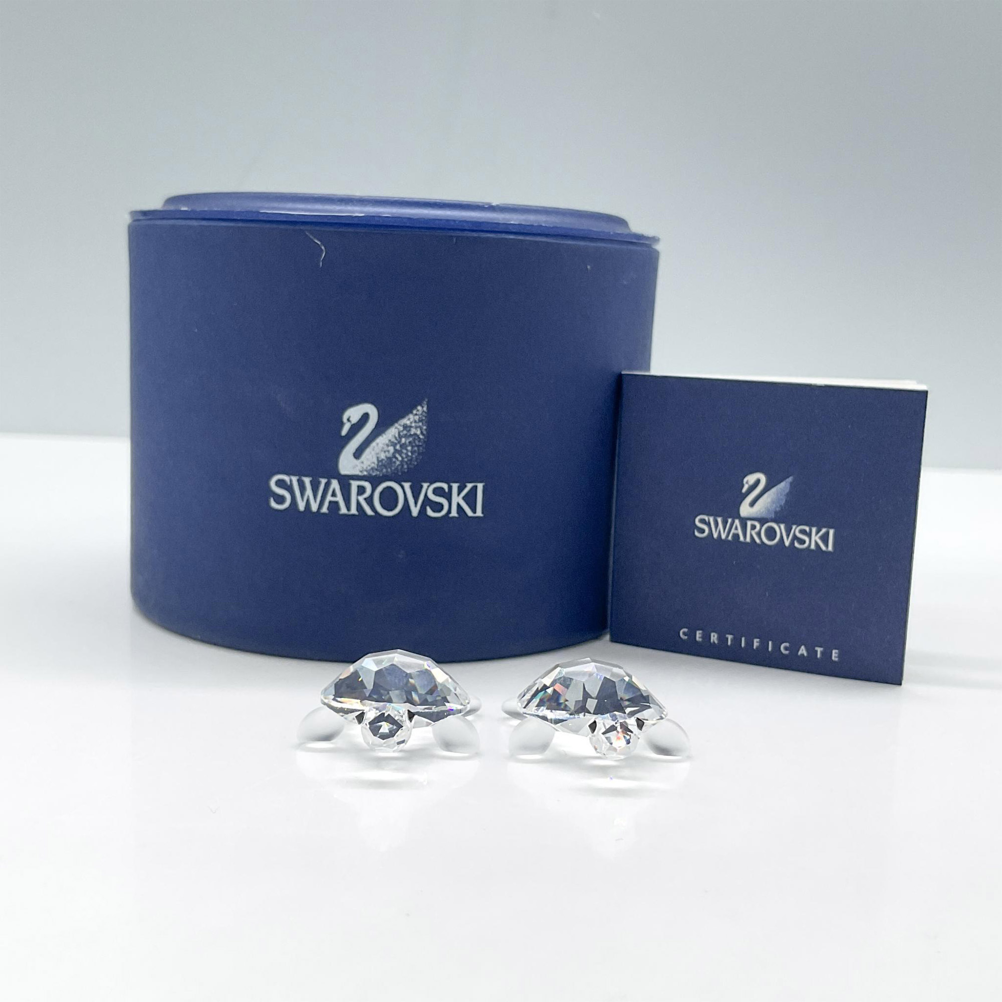 2pc Swarovski Crystal Miniatures, Baby Tortoises - Image 5 of 5