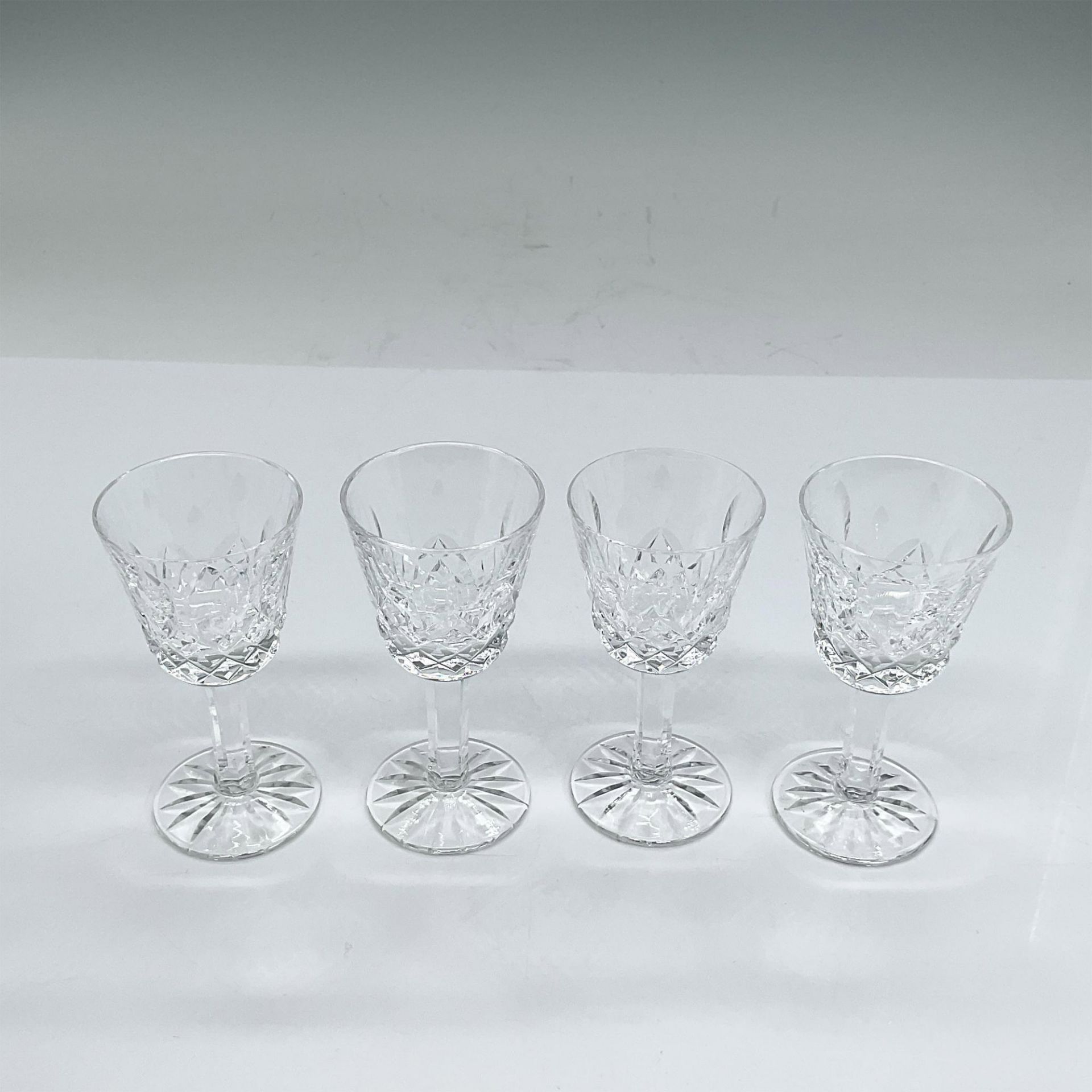 4pc Waterford Crystal Cordial Glasses, Lismore - Bild 2 aus 3