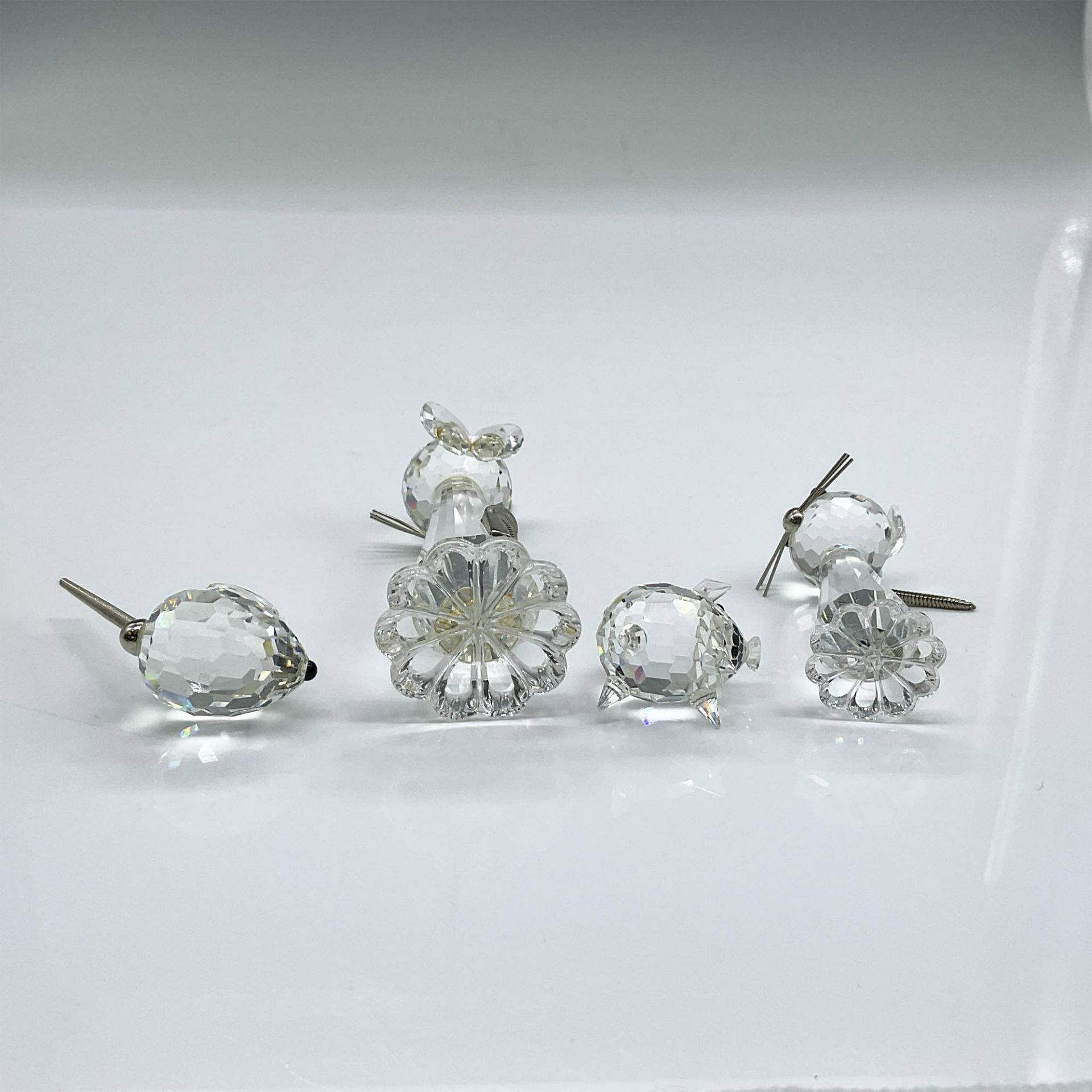 4pc Swarovski Crystal Figurines, Cats, Mouse and Pig - Bild 3 aus 3