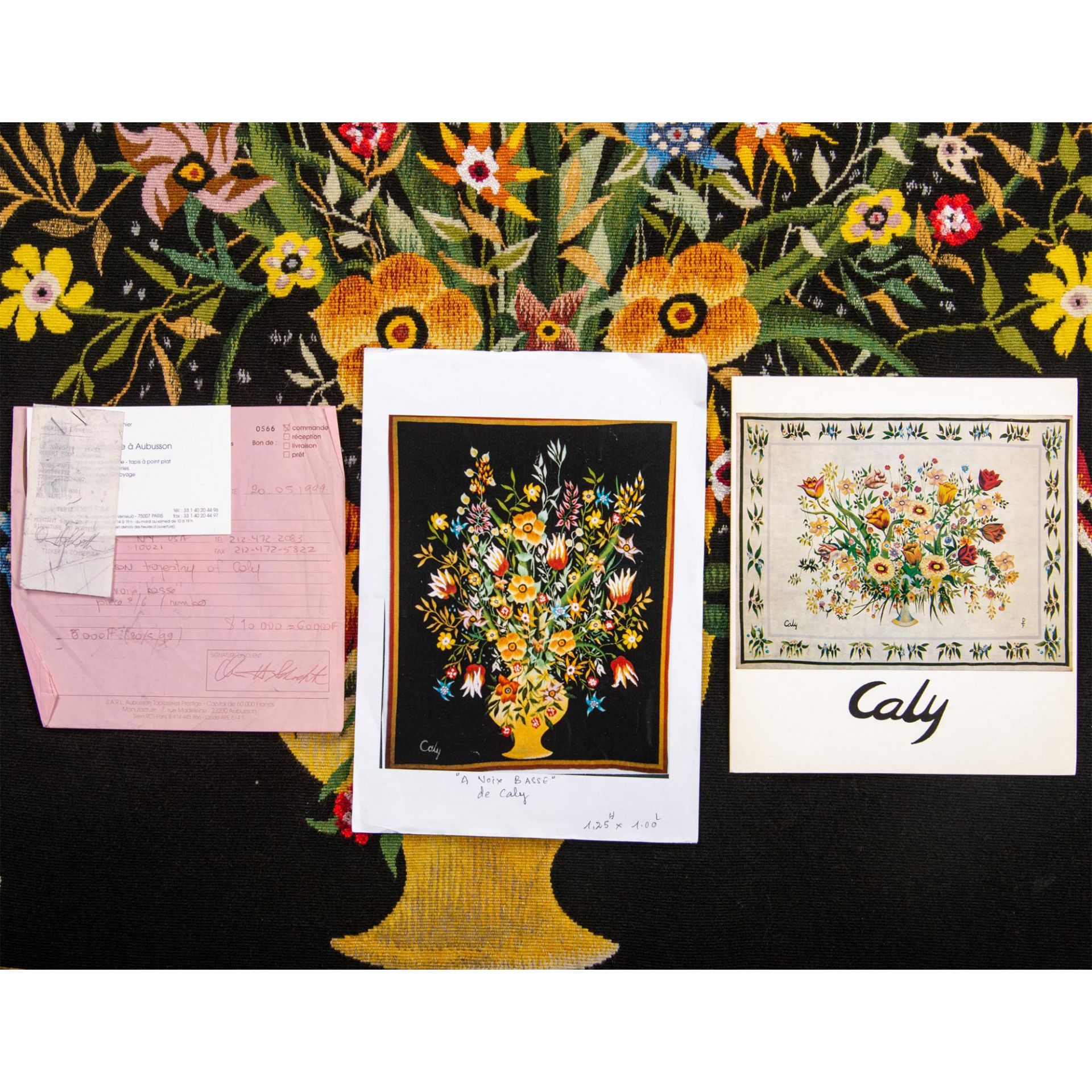 Caly Odette Aubusson Tapestry, A Voix Basse - Bild 6 aus 11