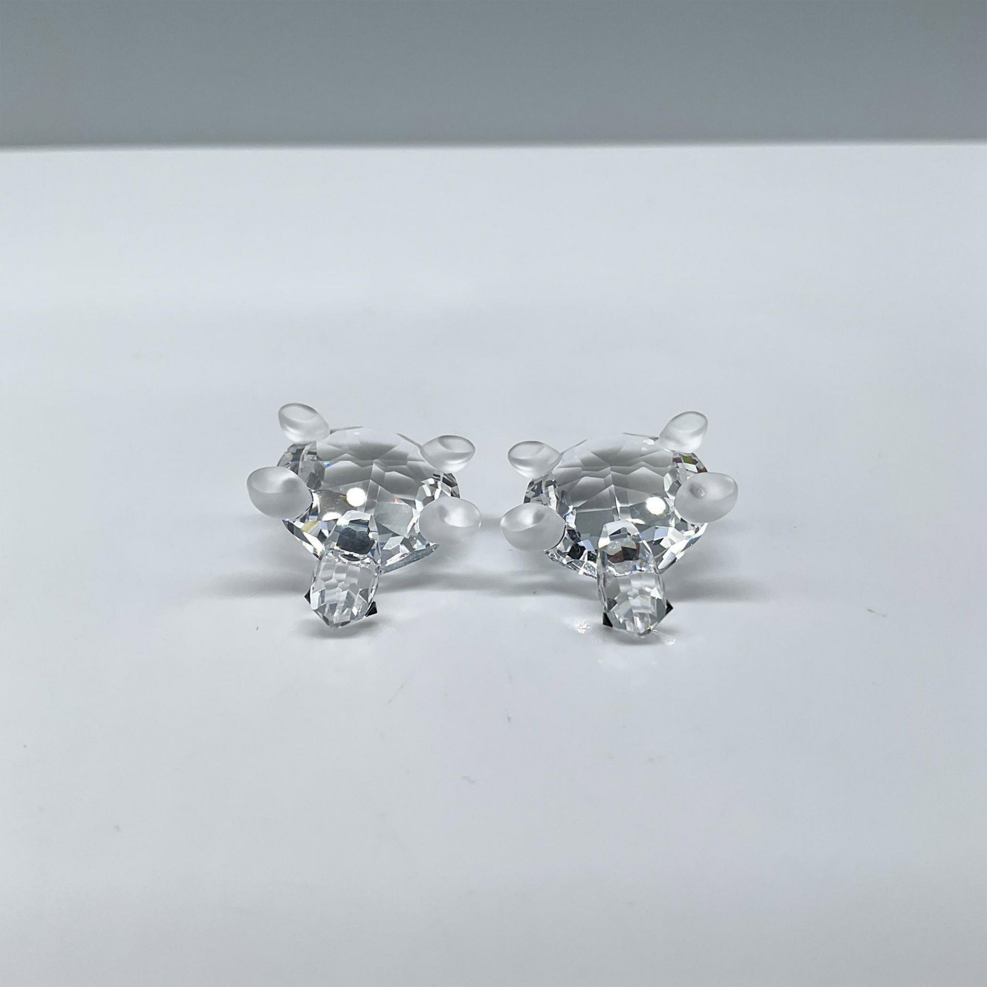 2pc Swarovski Crystal Miniatures, Baby Tortoises - Image 3 of 5
