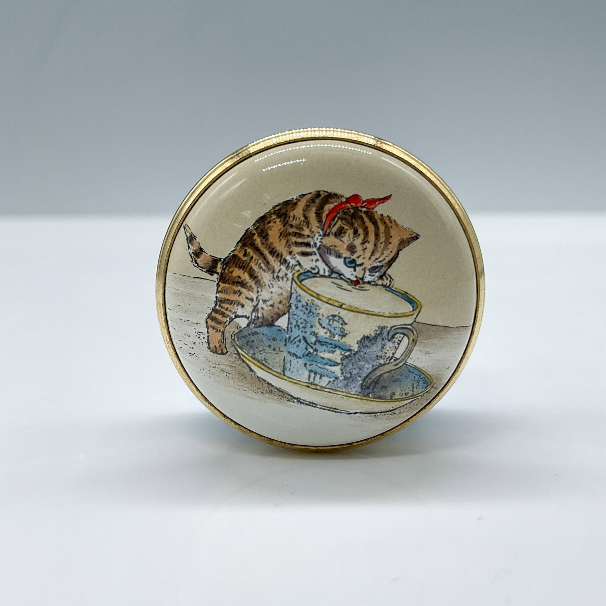 Halcyon Days Enamel Treasure Box, You're The Cats Whiskers - Image 2 of 4