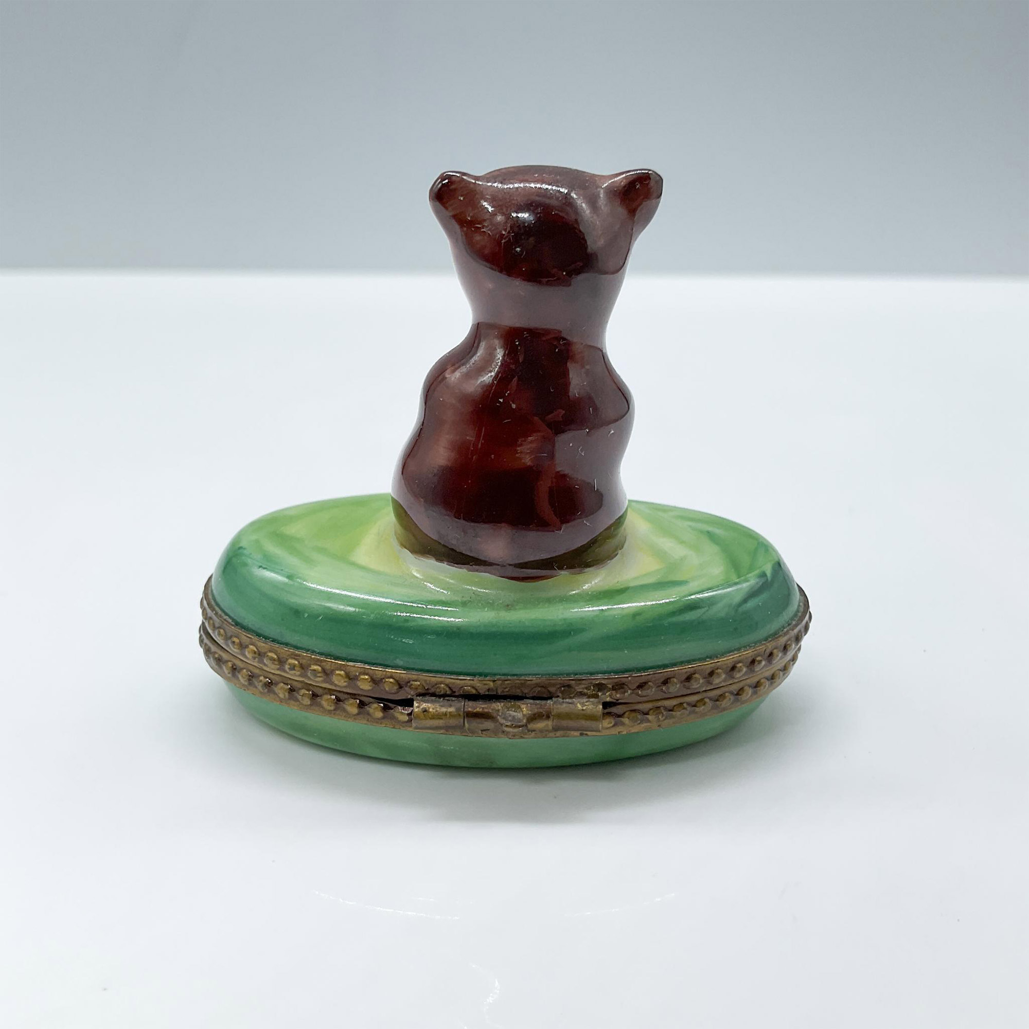 Rochard Limoges Treasure Box, Brown Bear - Image 2 of 4