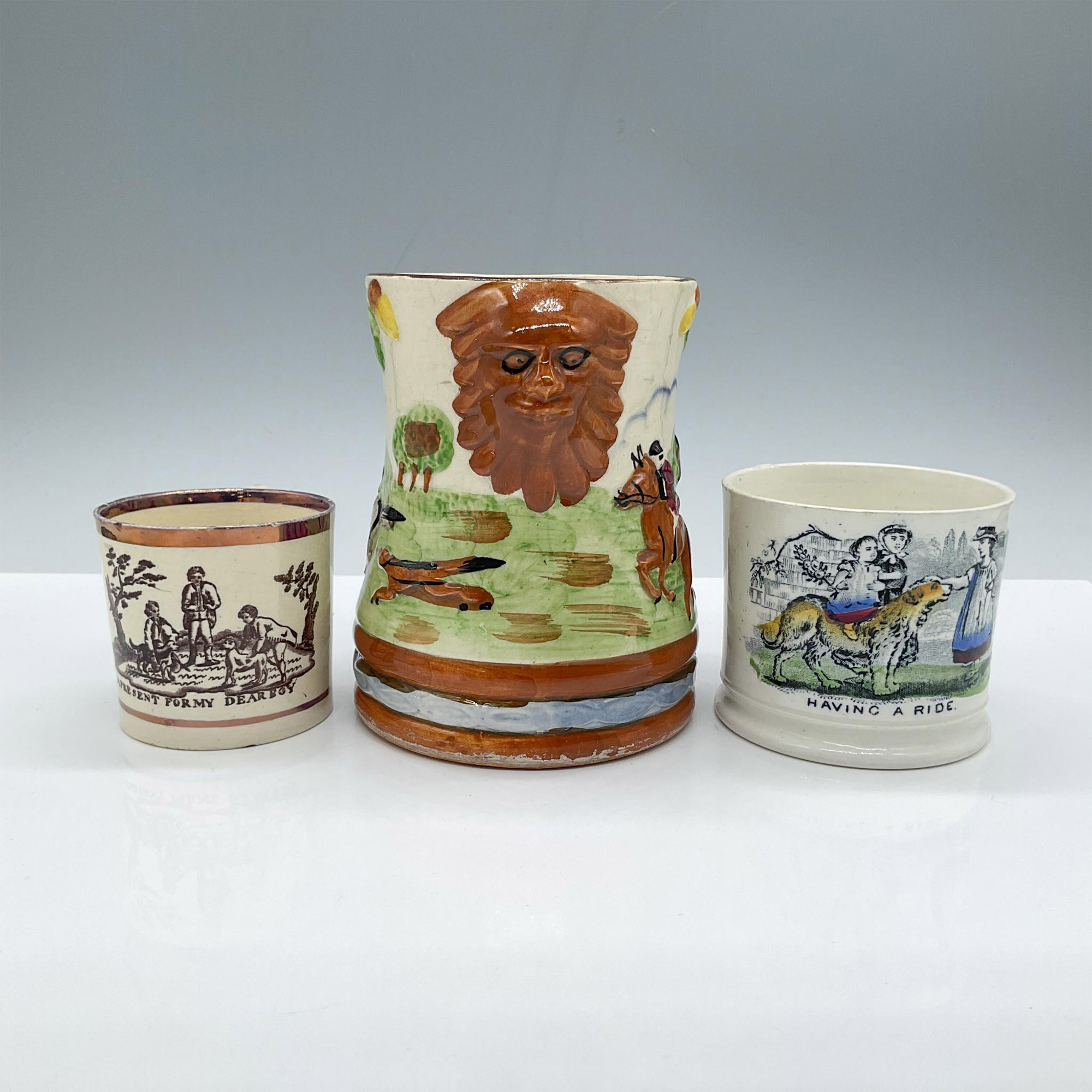 5pc Staffordshire Mugs, Traditional British Life - Image 5 of 8