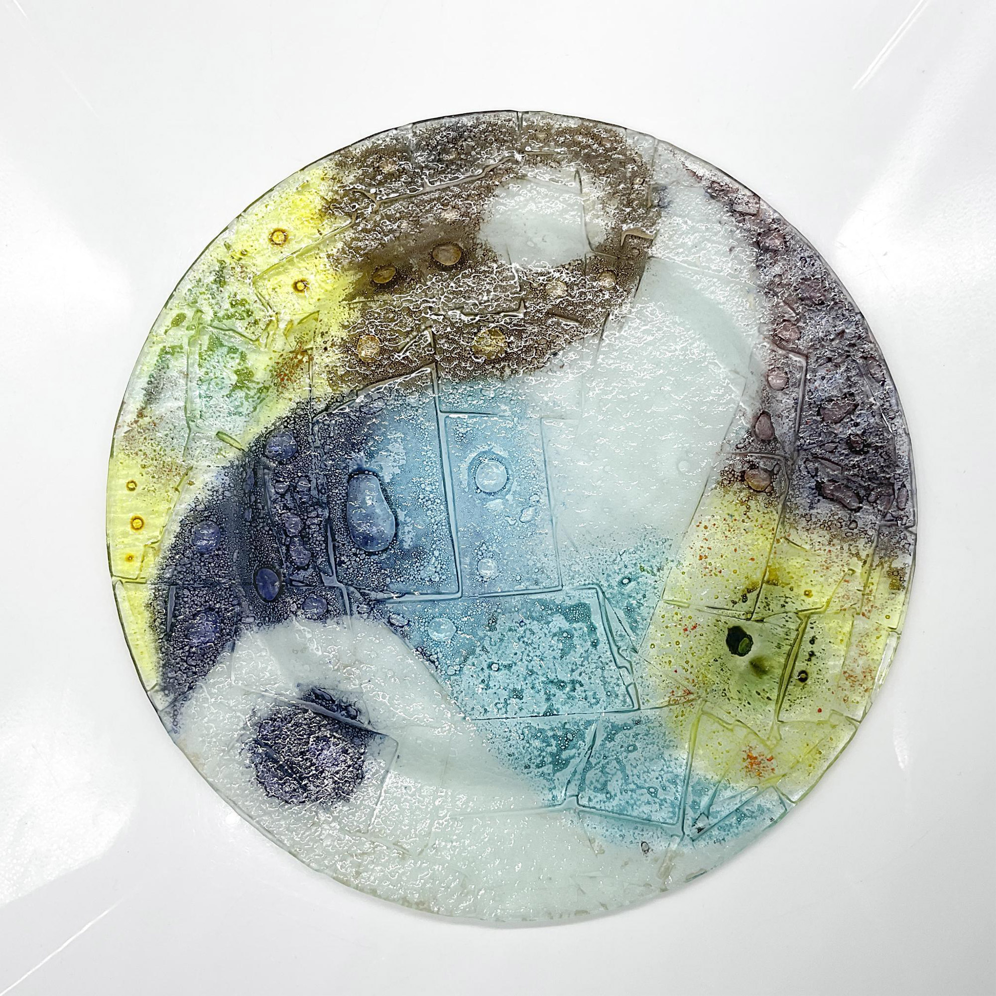 Art Glass Plate - Image 2 of 2