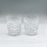 2pc Waterford Crystal Double Old Fashioned Glasses, Lismore