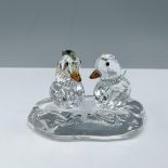 2pc Swarovski Crystal Figurines, Mandarin Ducks + Base